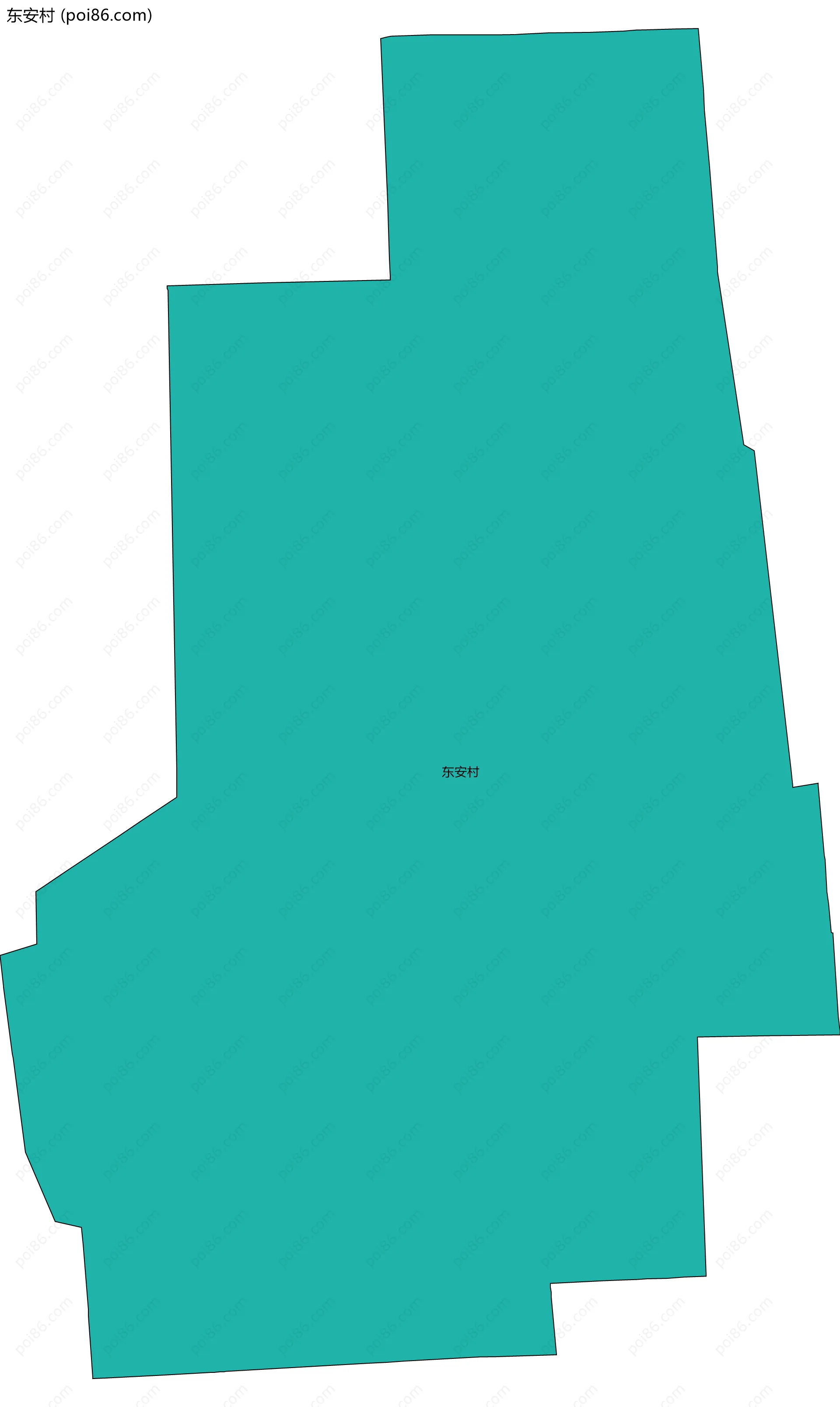 东安村边界地图