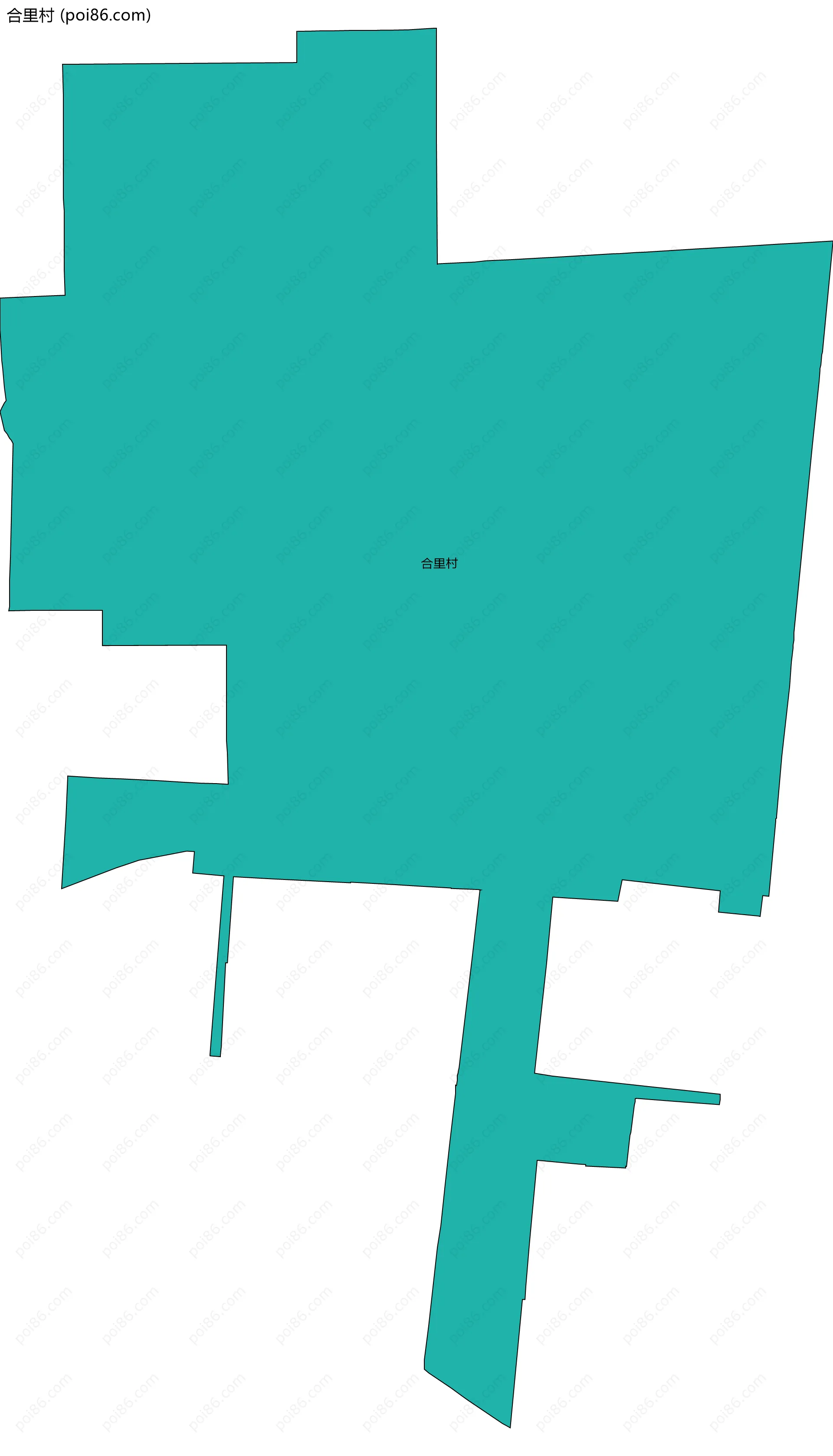 合里村边界地图