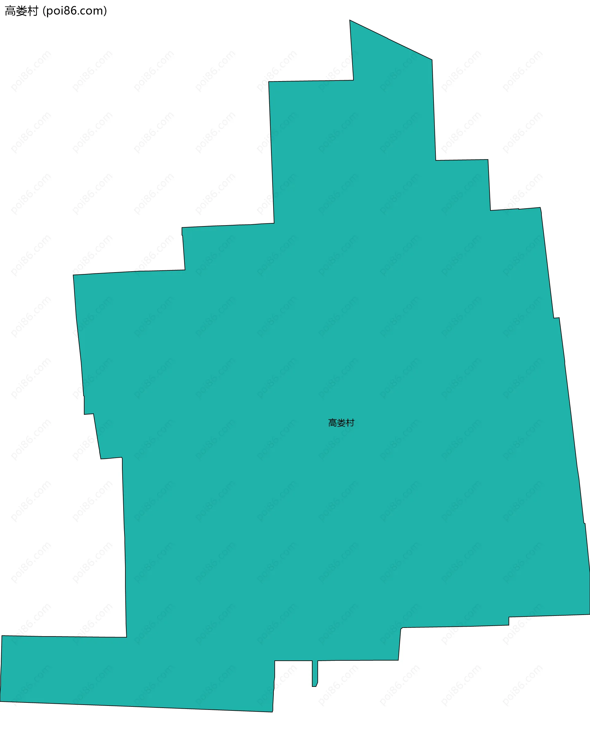 高娄村边界地图