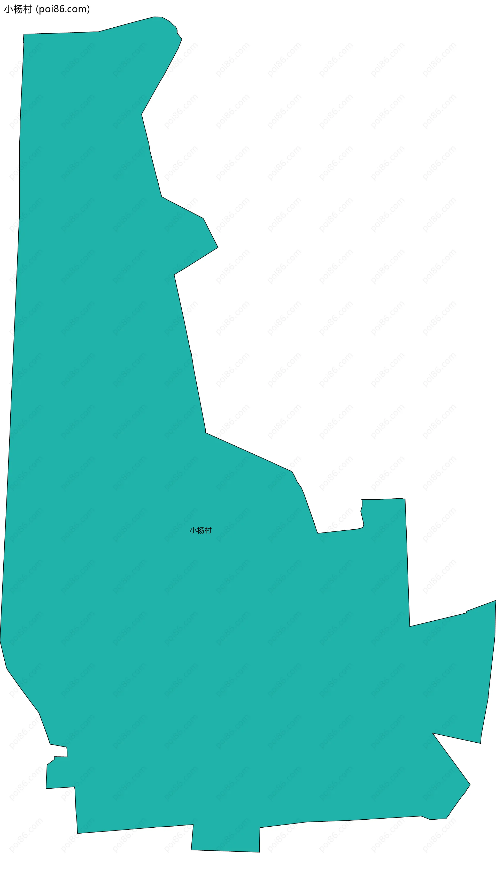 小杨村边界地图