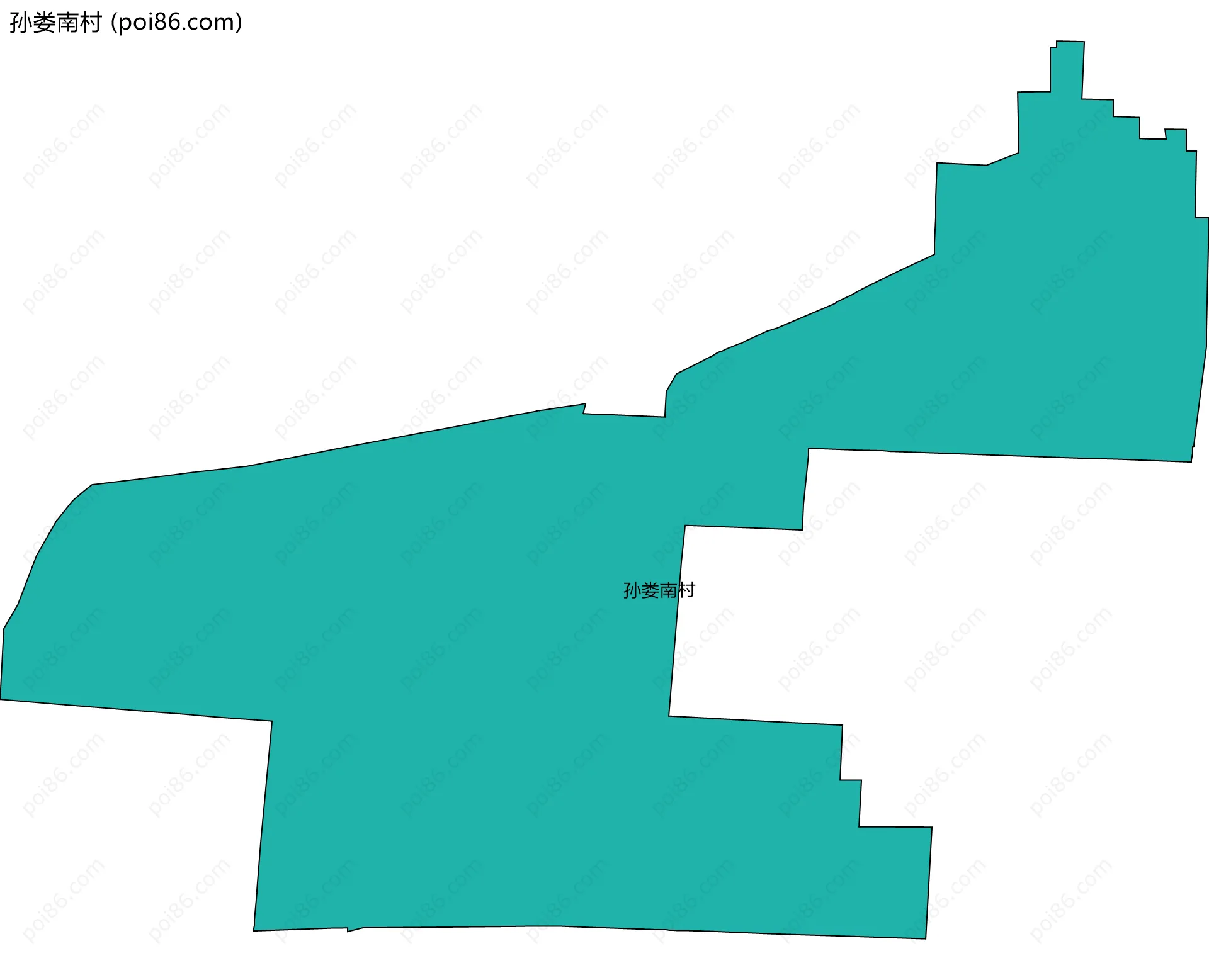 孙娄南村边界地图