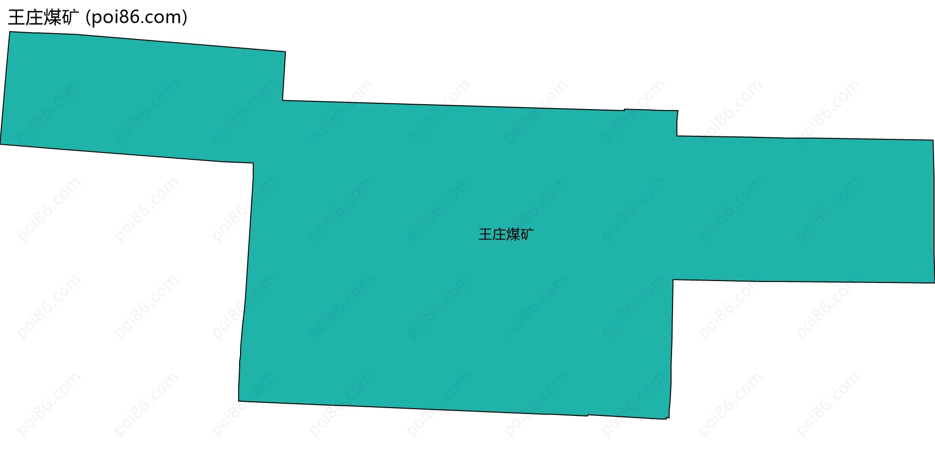 王庄煤矿边界地图