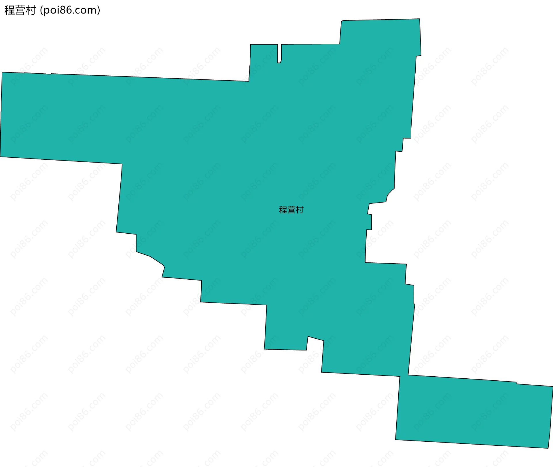 程营村边界地图