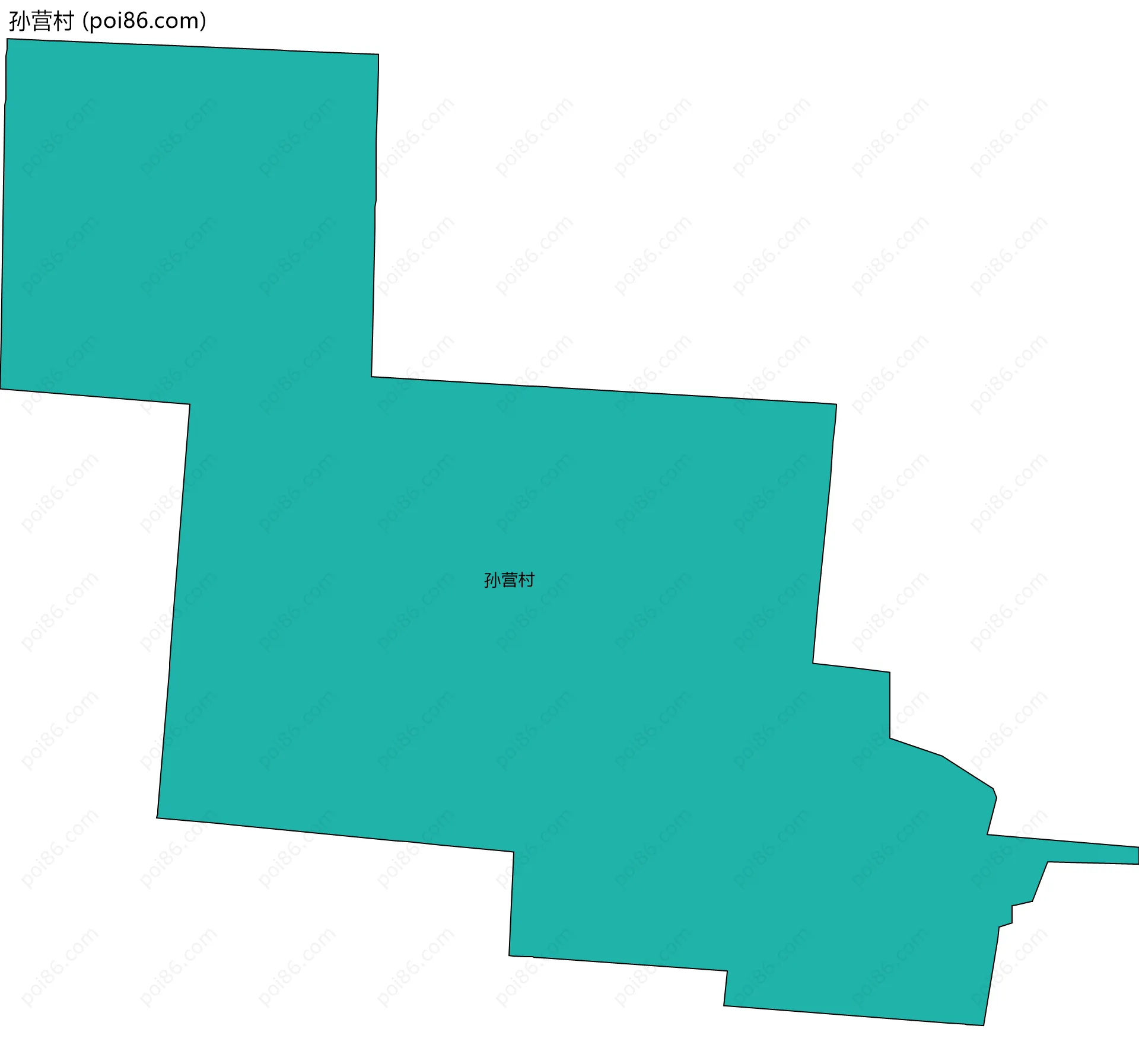 孙营村边界地图