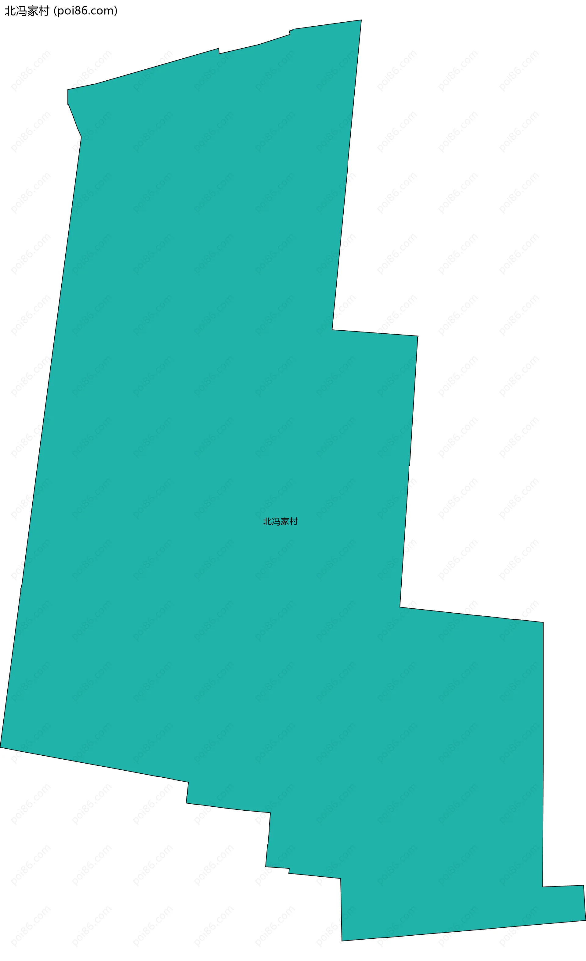 北冯家村边界地图