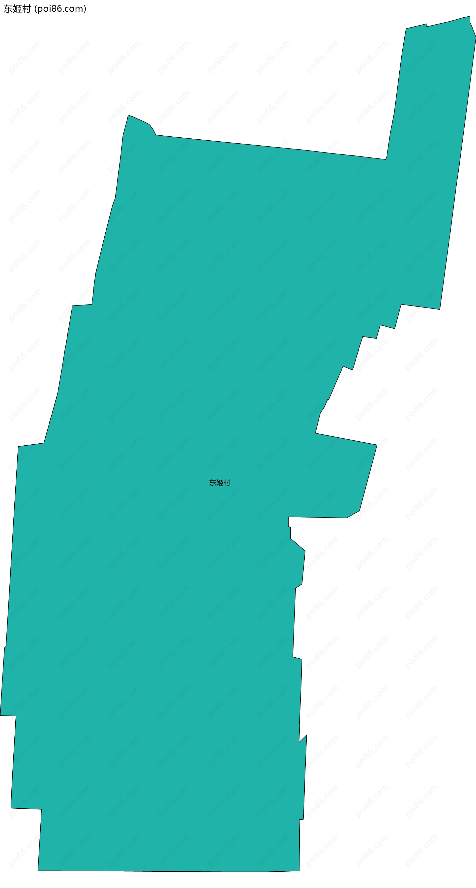 东姬村边界地图