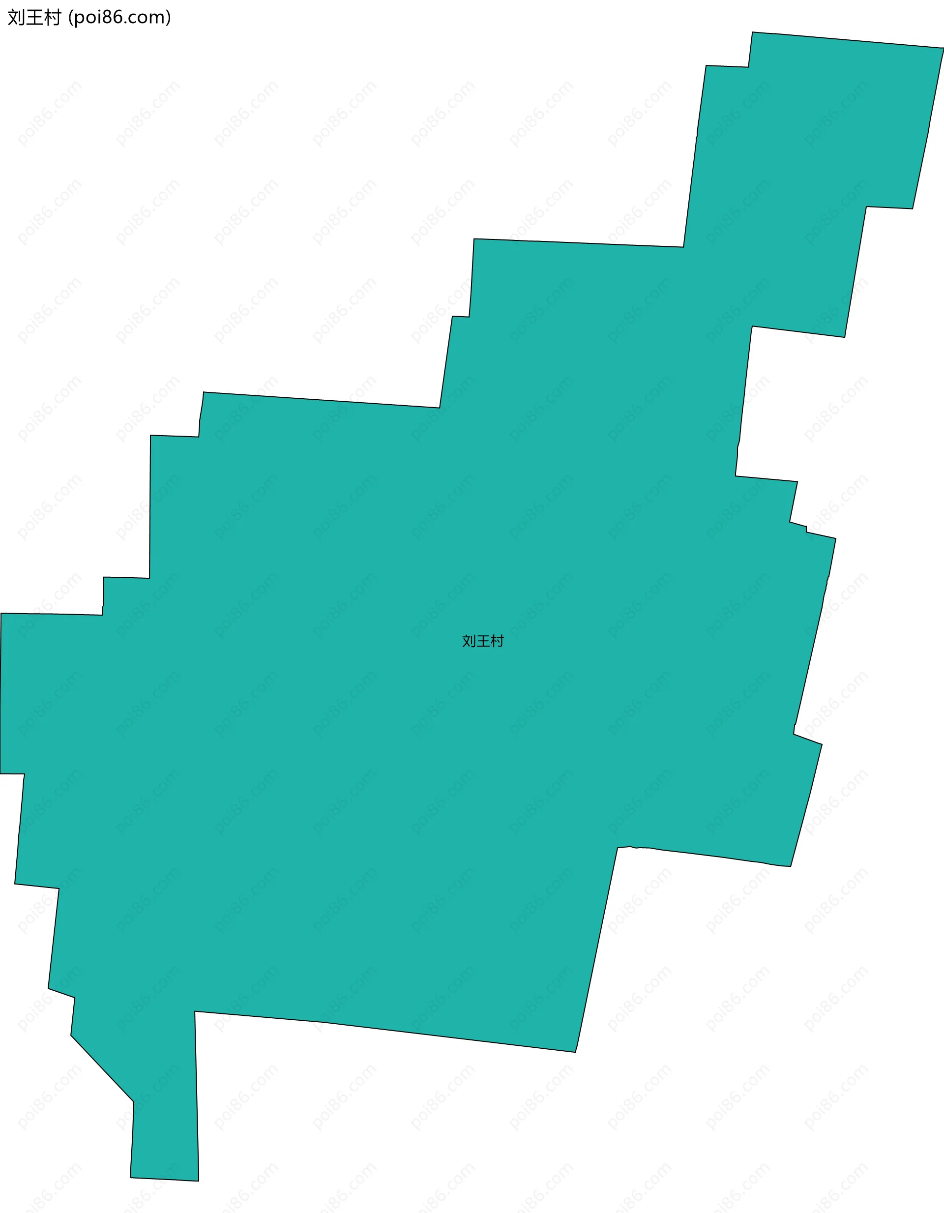 刘王村边界地图