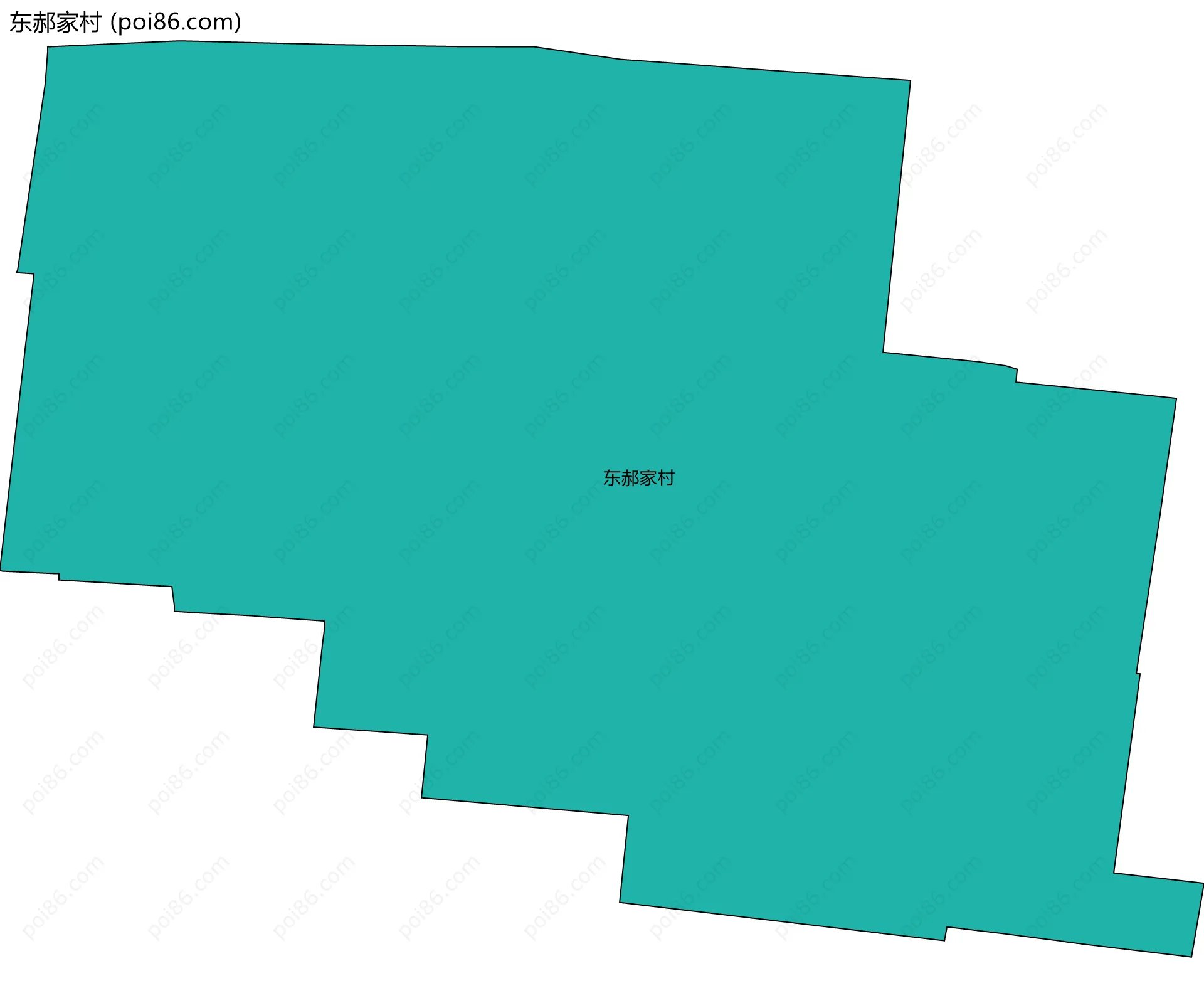 东郝家村边界地图