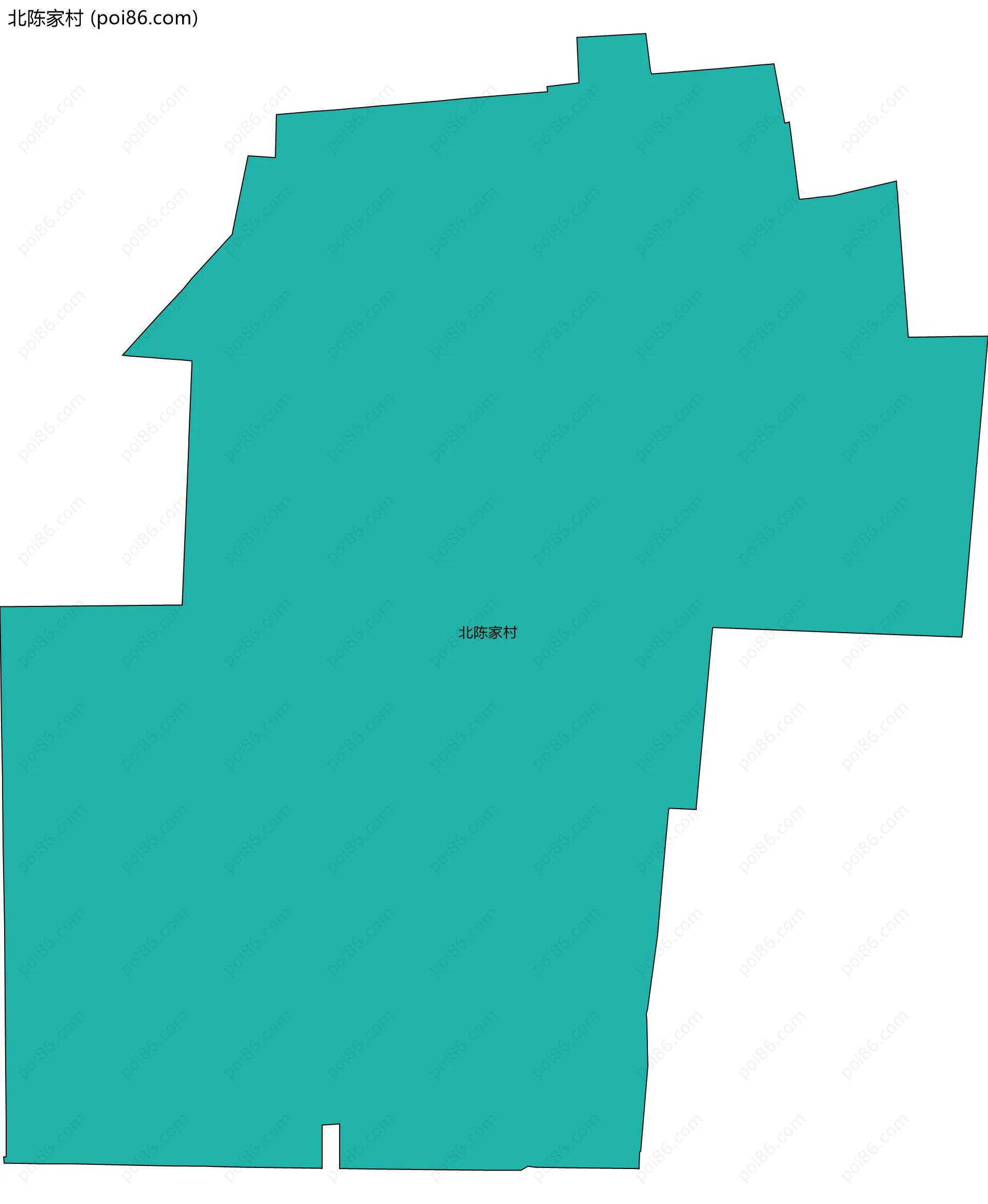 北陈家村边界地图