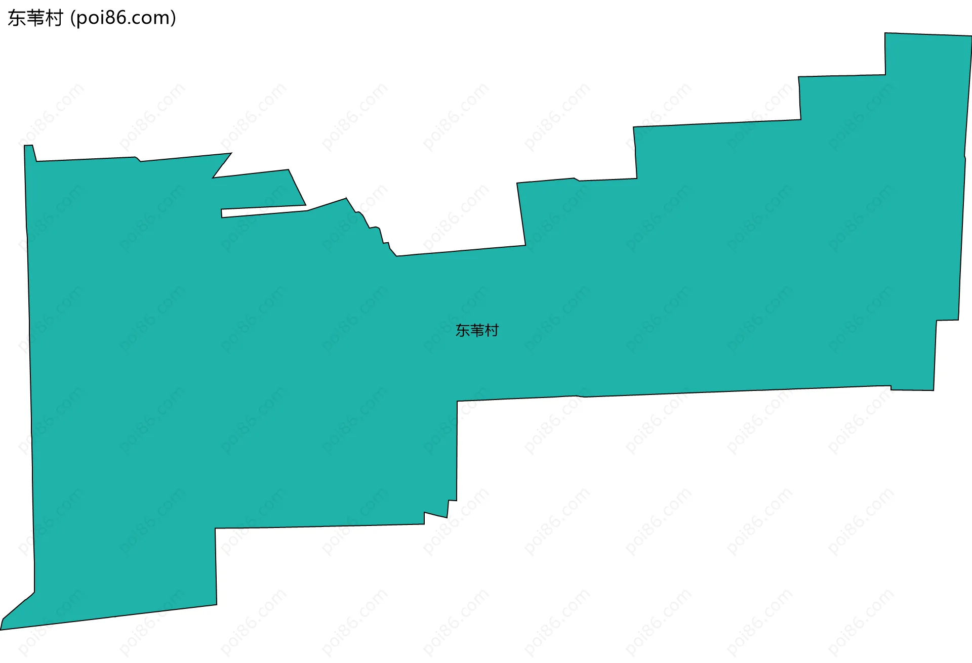 东苇村边界地图