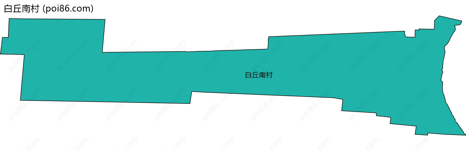 白丘南村边界地图