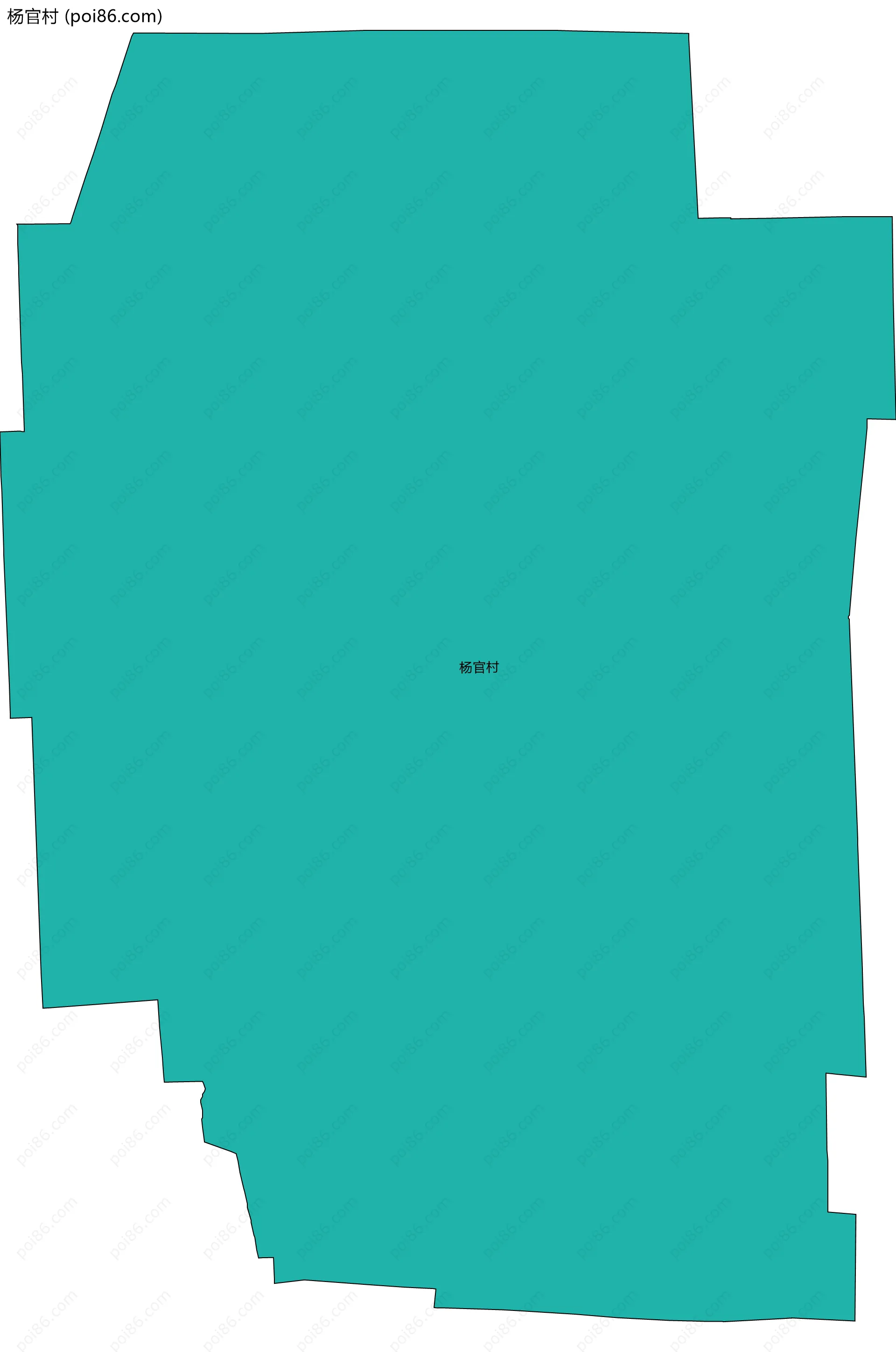 杨官村边界地图