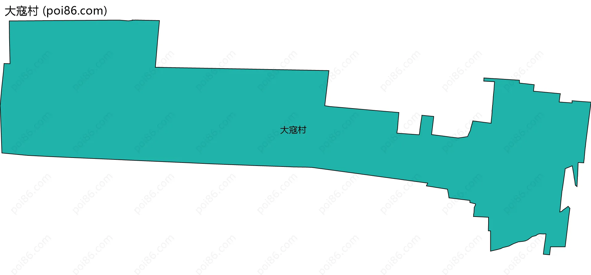 大寇村边界地图