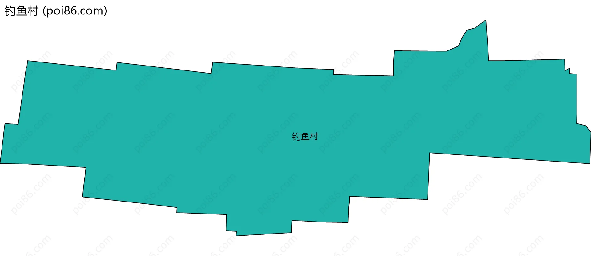 钓鱼村边界地图