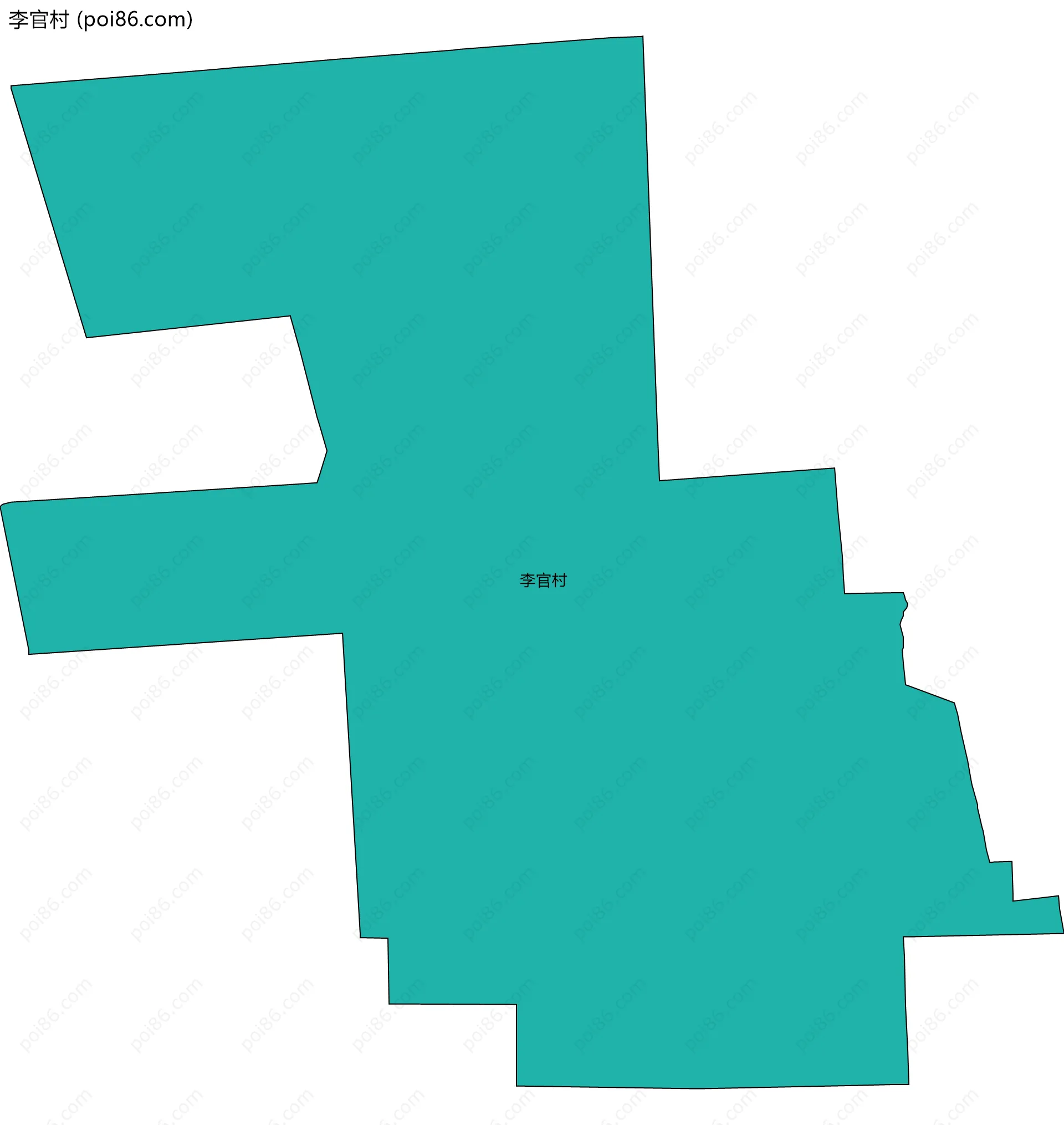 李官村边界地图
