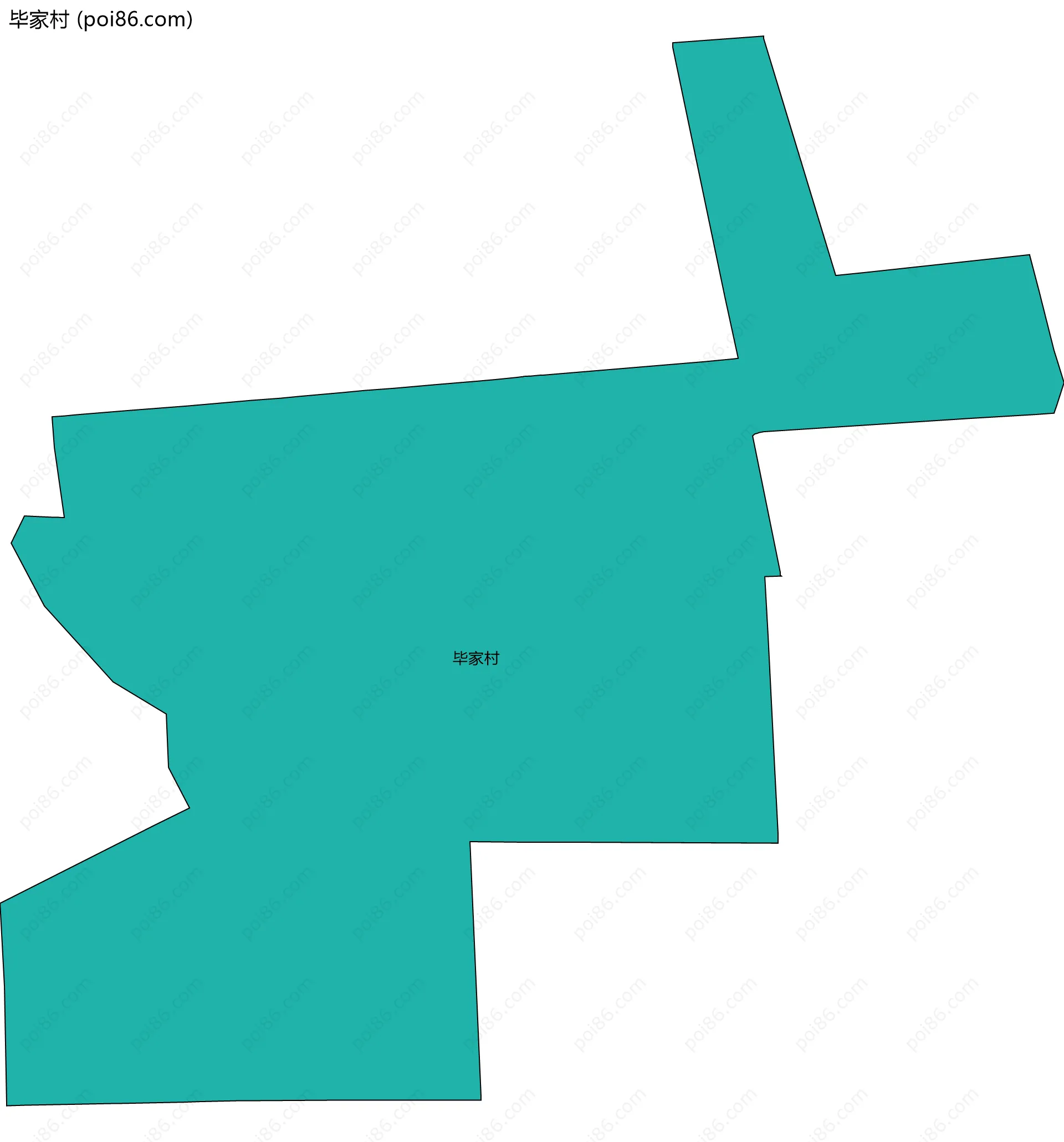 毕家村边界地图