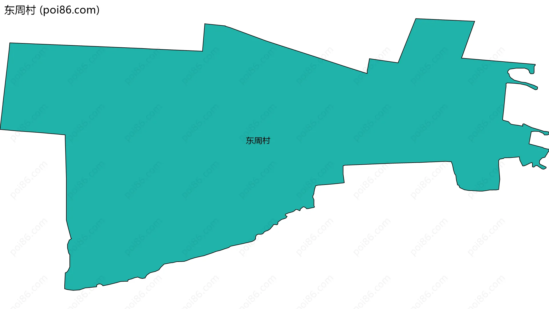东周村边界地图