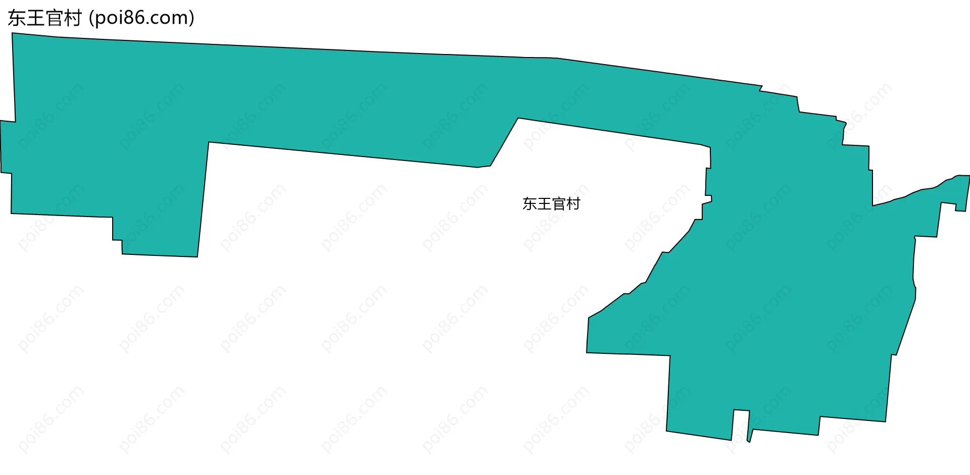 东王官村边界地图