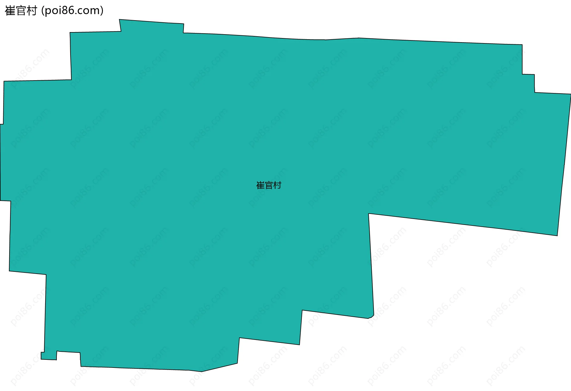 崔官村边界地图
