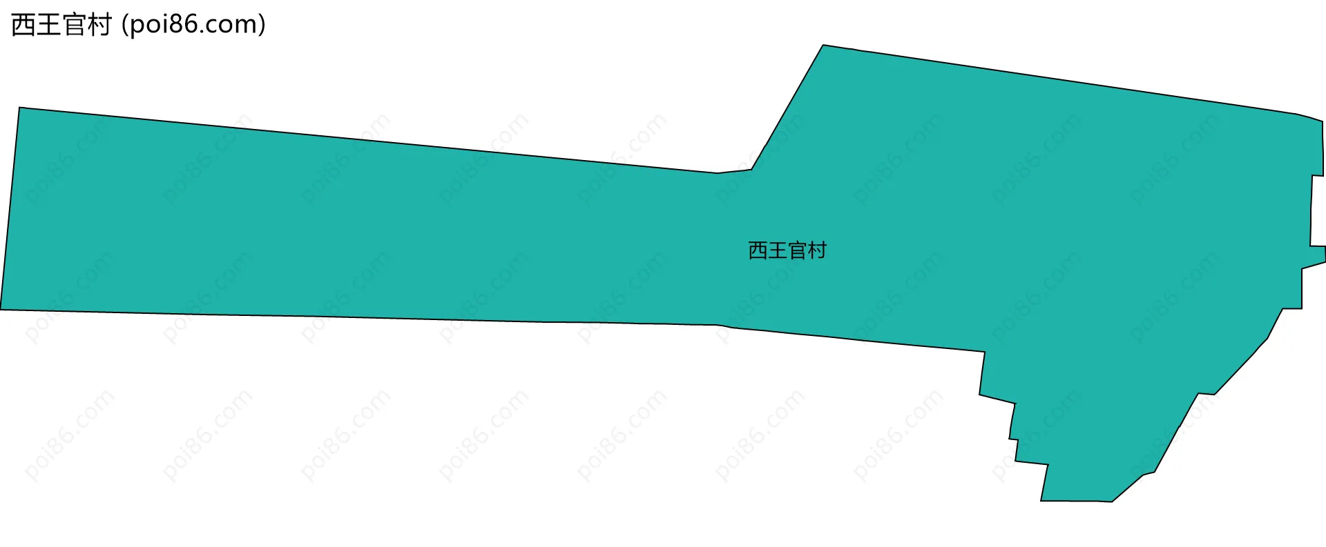 西王官村边界地图