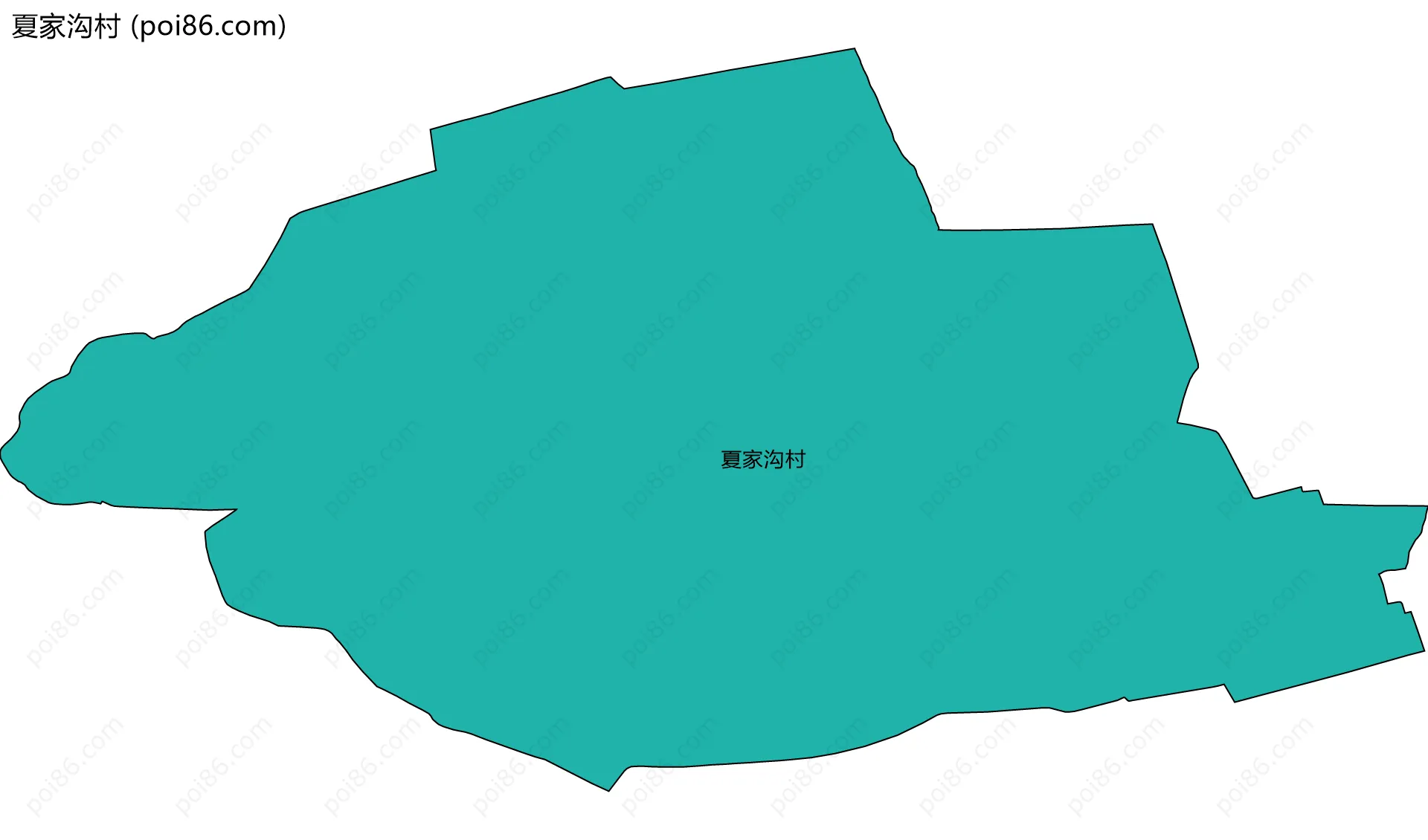 夏家沟村边界地图