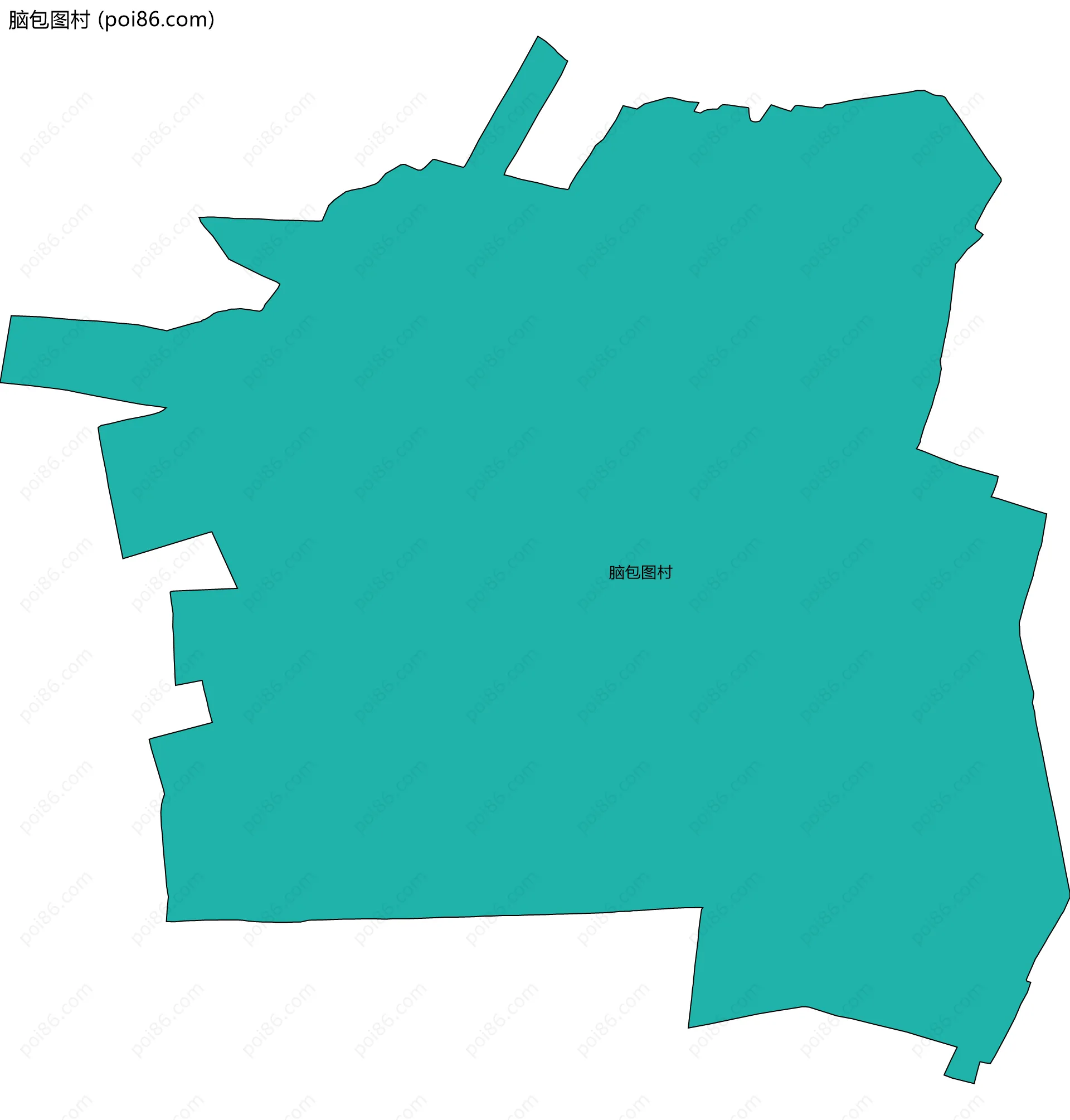 脑包图村边界地图