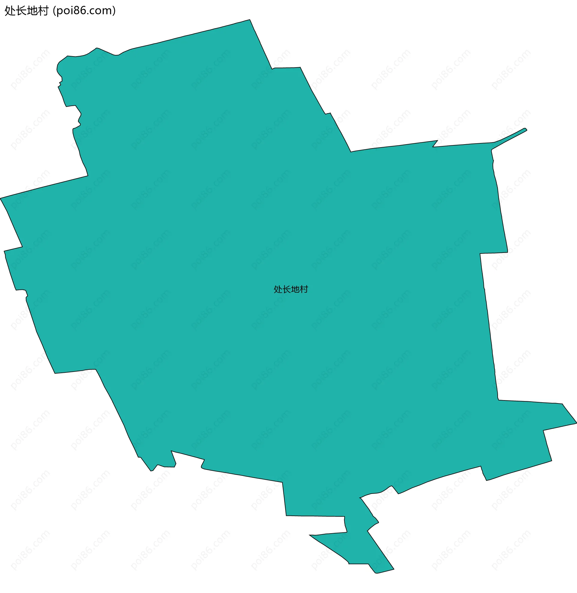 处长地村边界地图