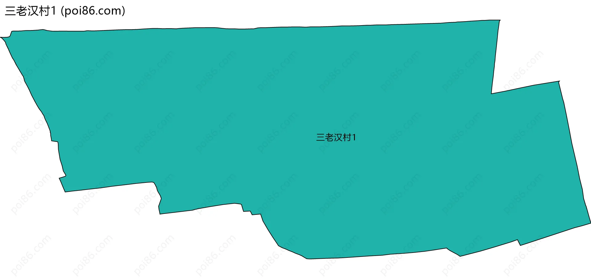 三老汉村1边界地图