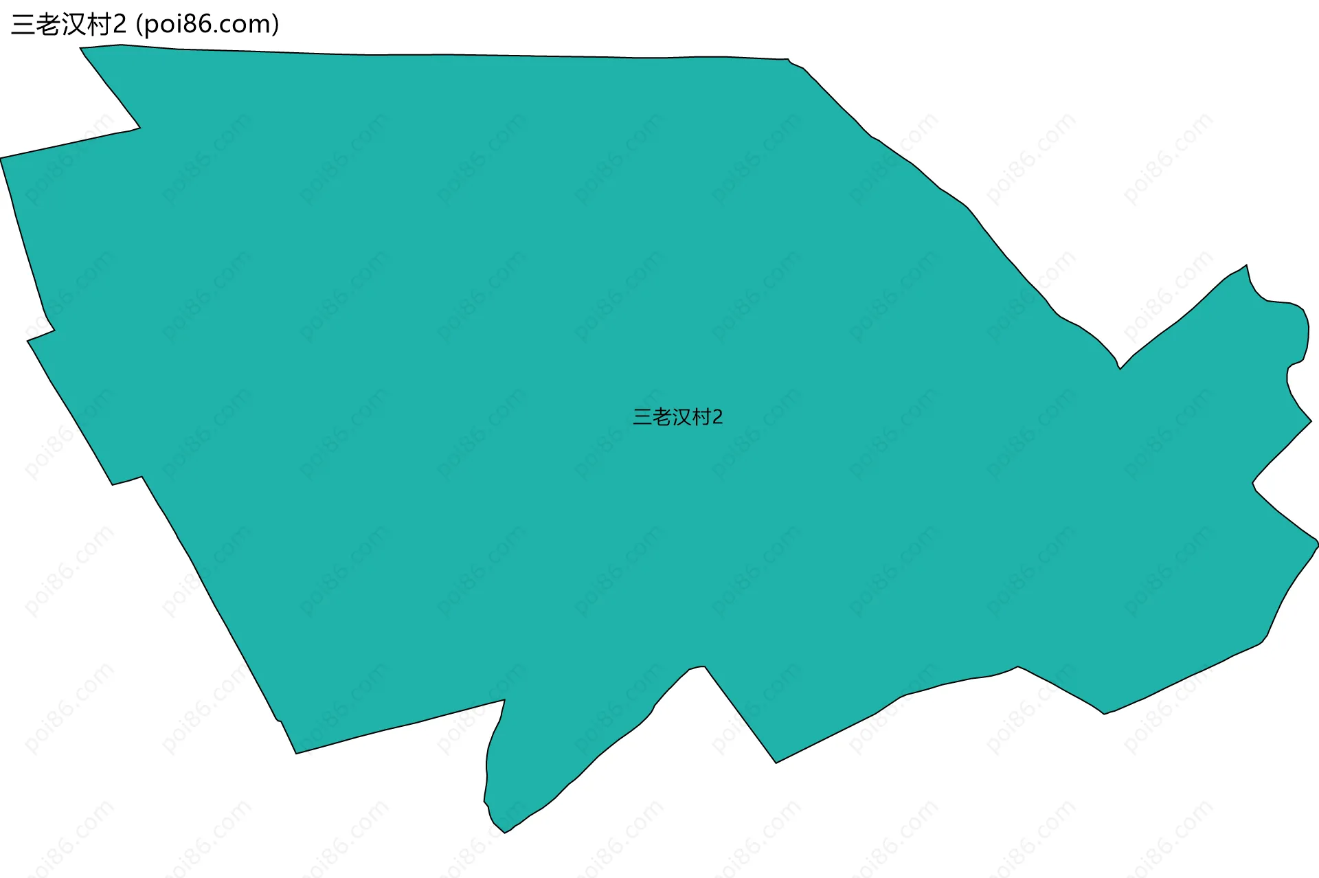 三老汉村2边界地图