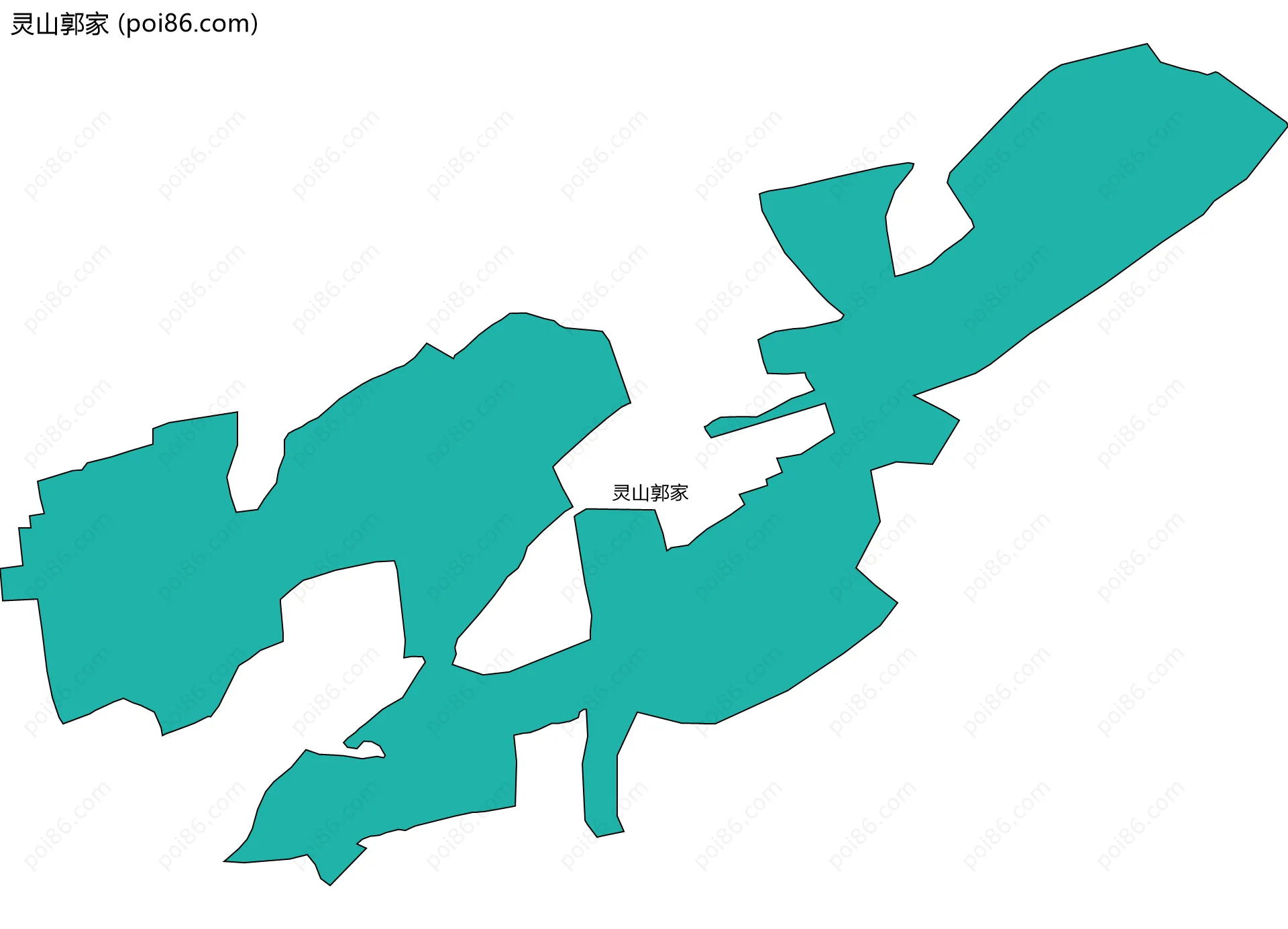灵山郭家边界地图
