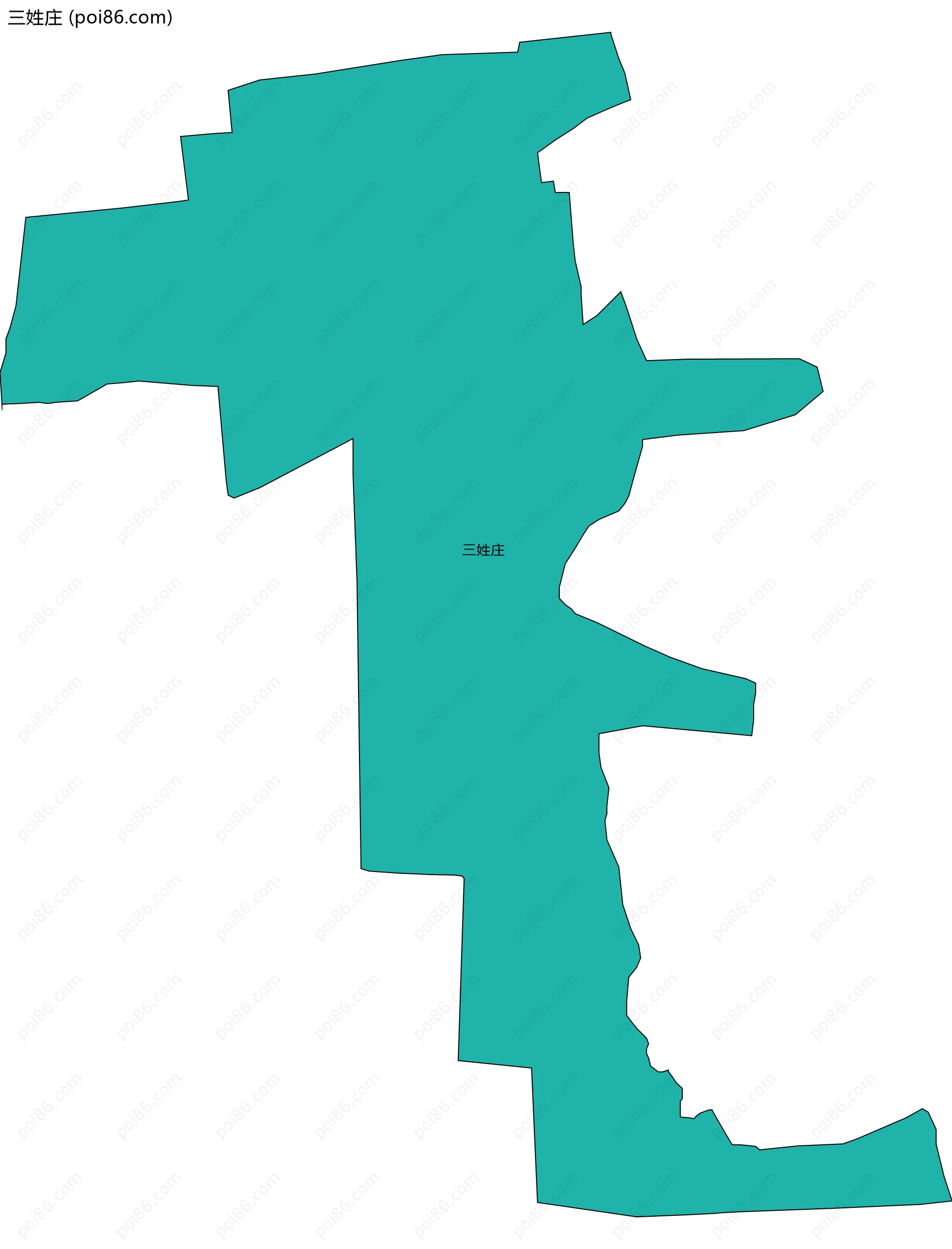 三姓庄边界地图