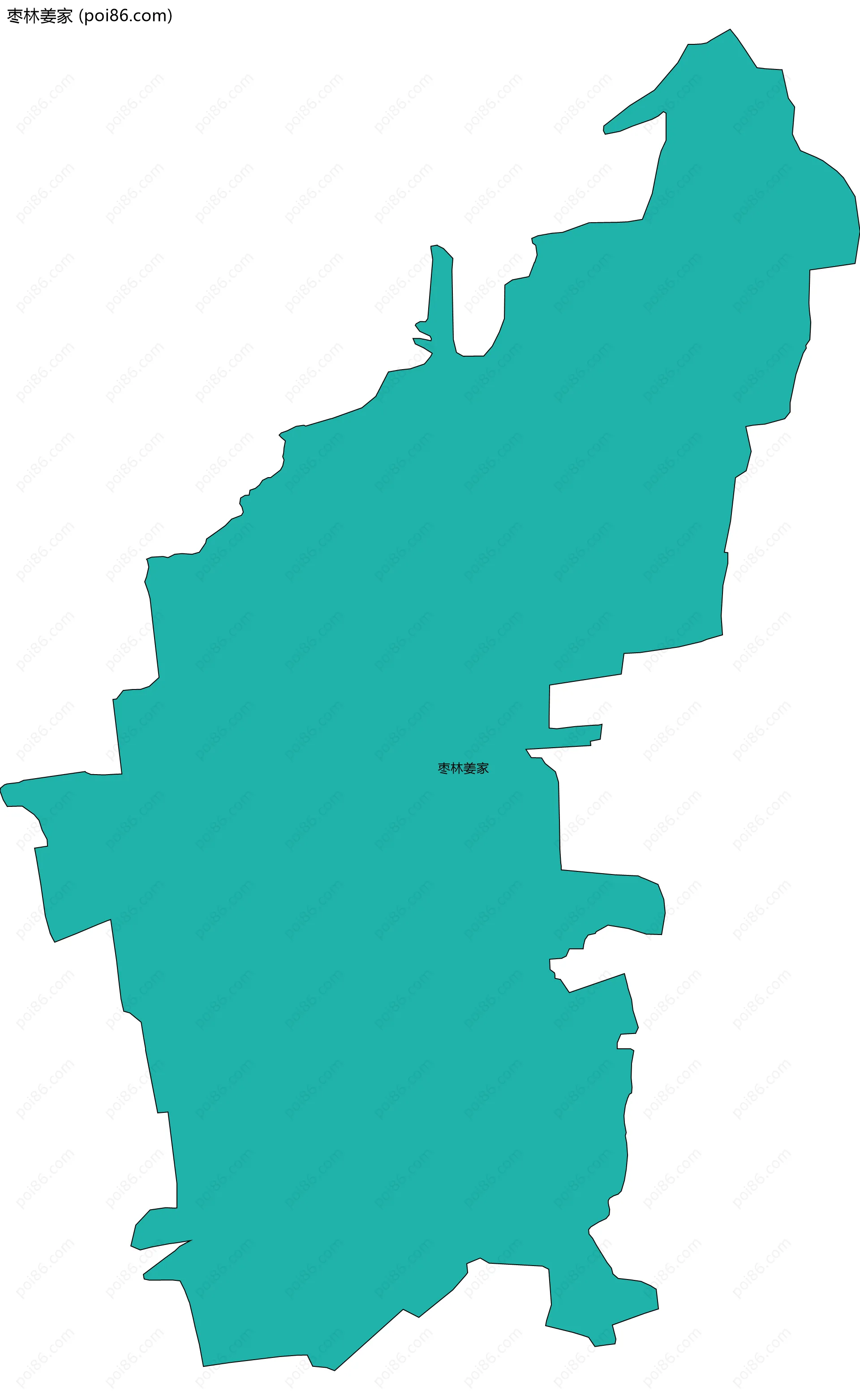 枣林姜家边界地图