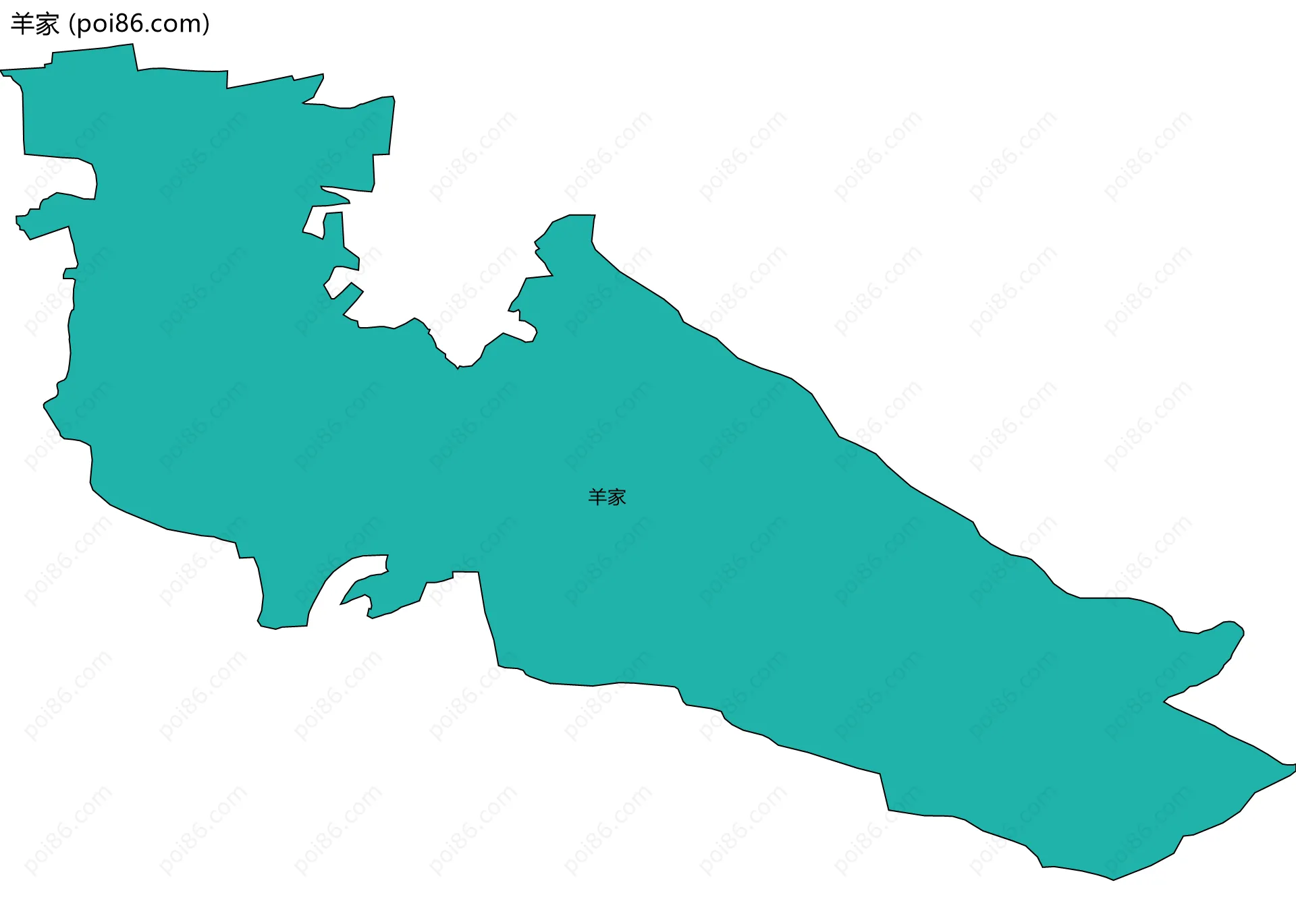 羊家边界地图