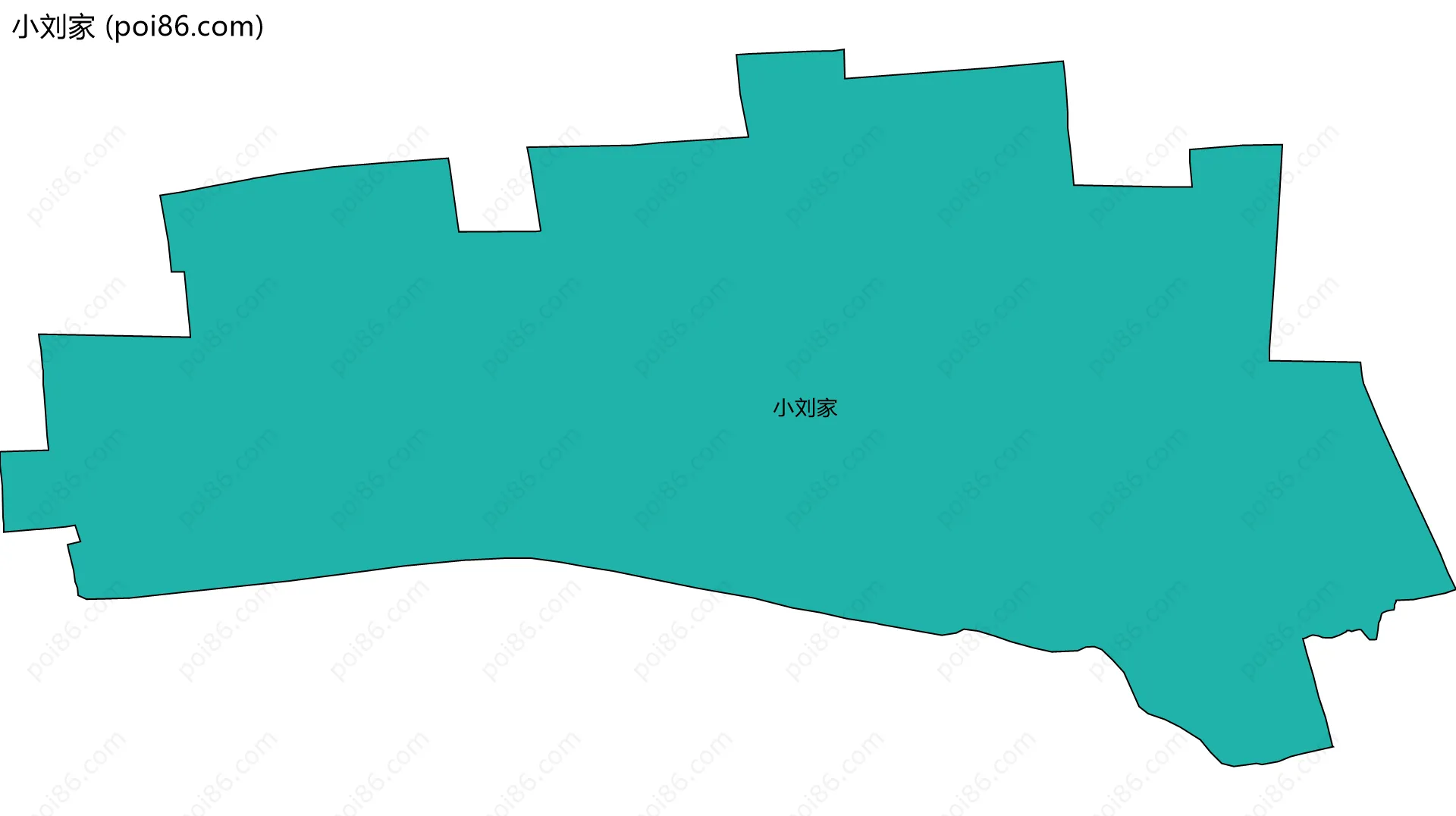 小刘家边界地图