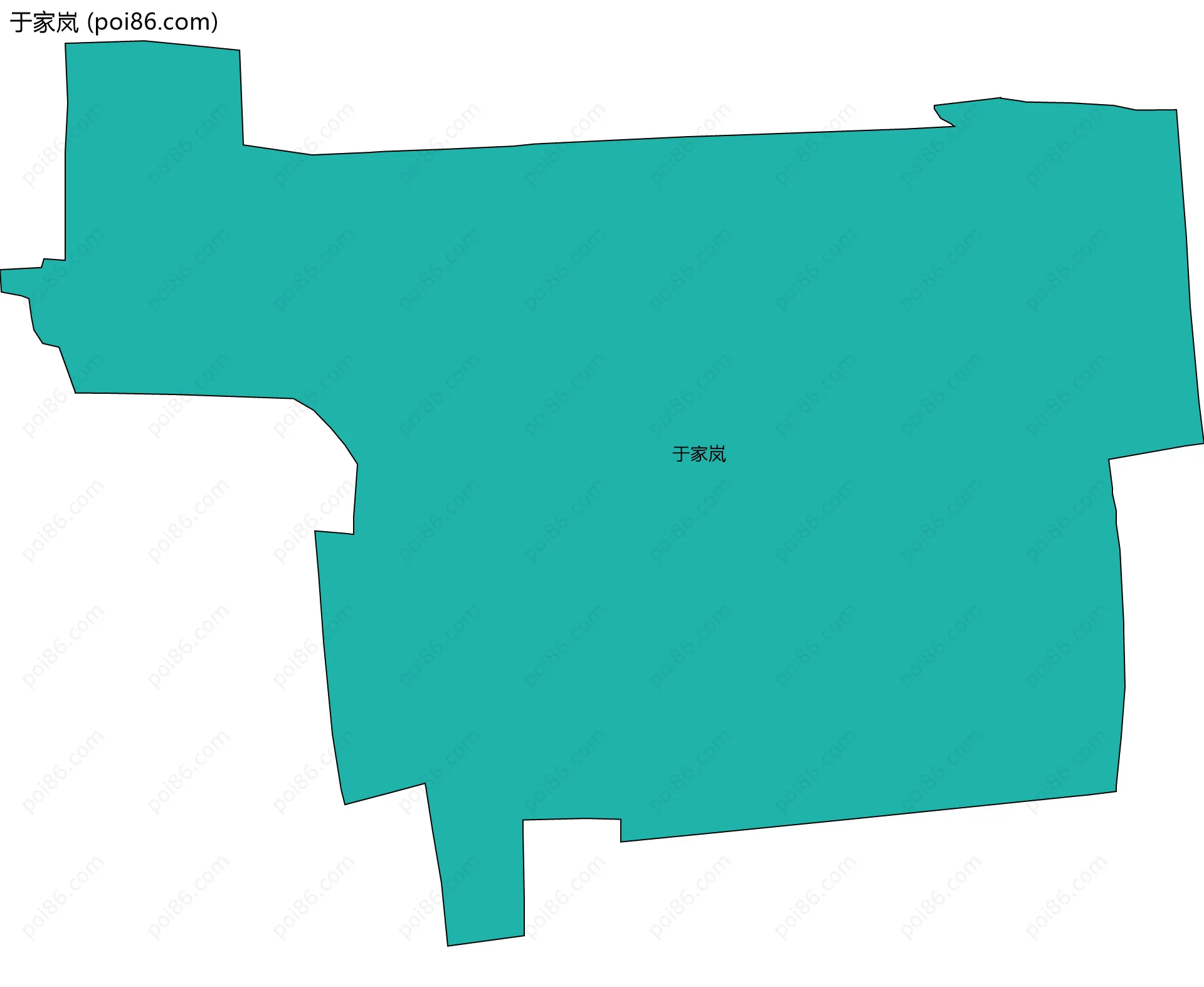 于家岚边界地图