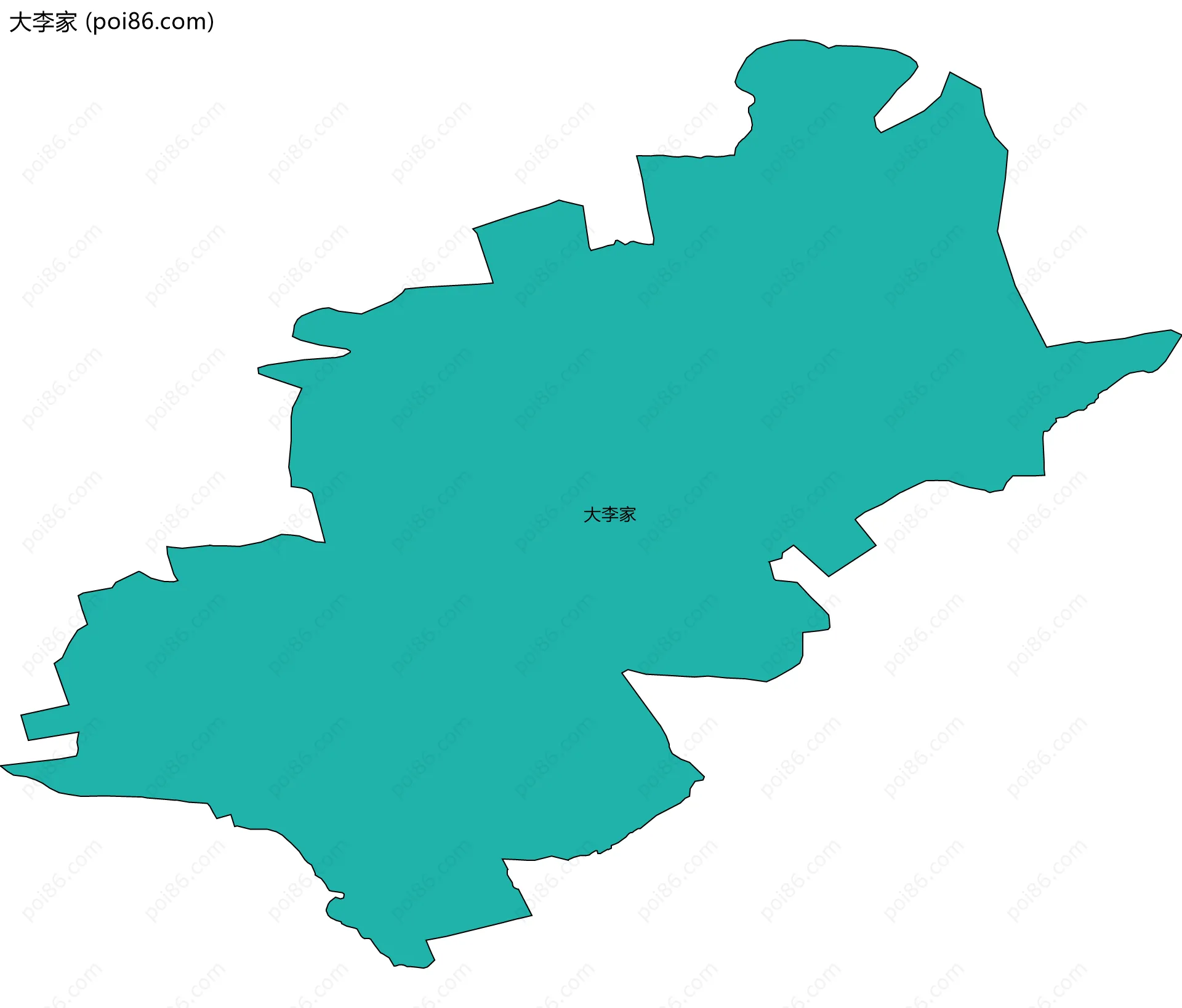 大李家边界地图