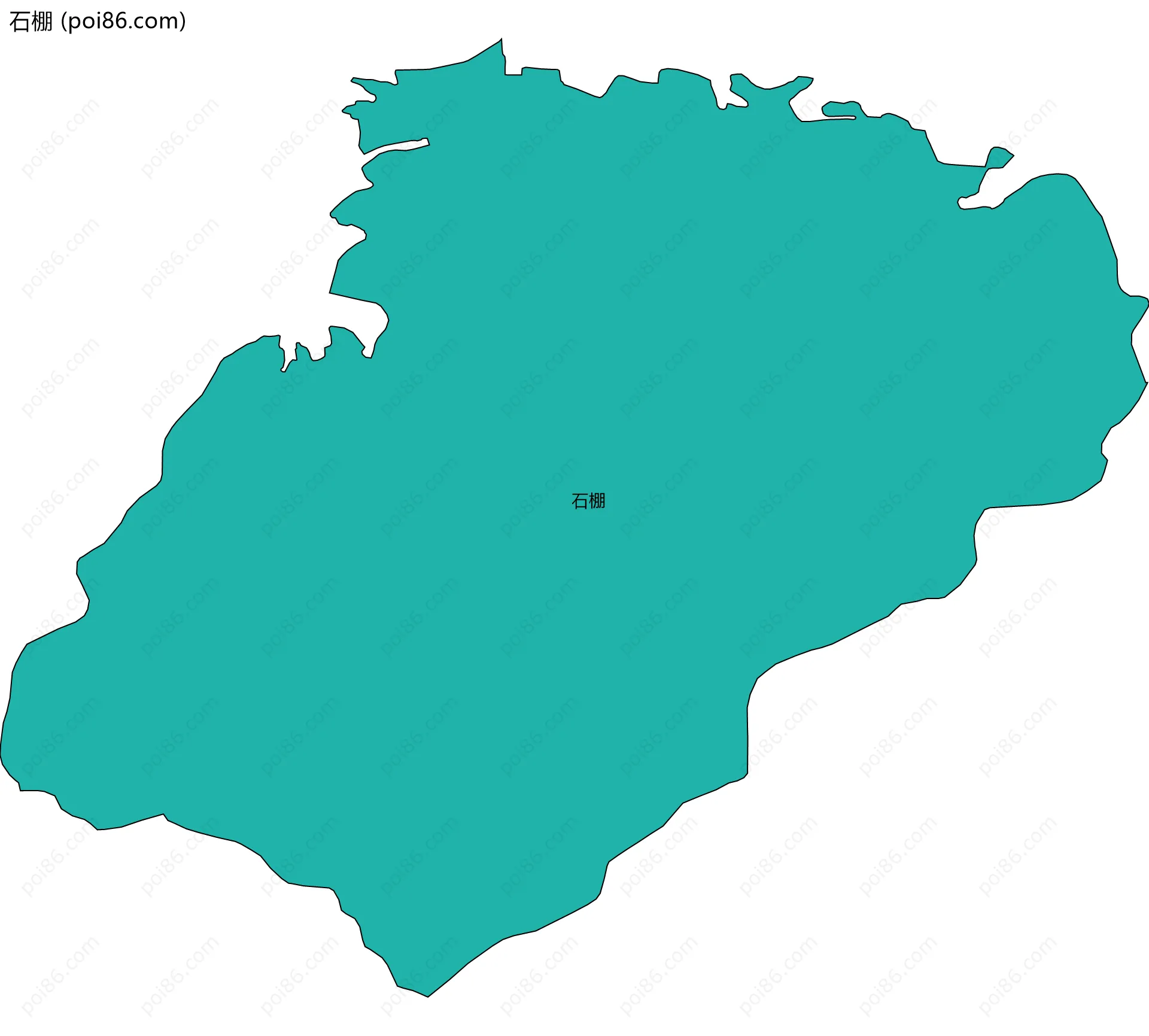 石棚边界地图