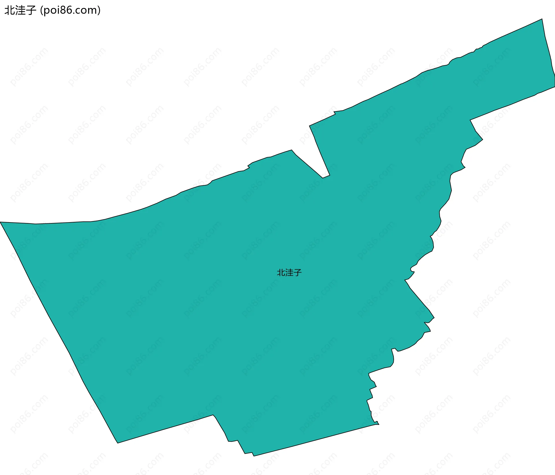 北洼子边界地图