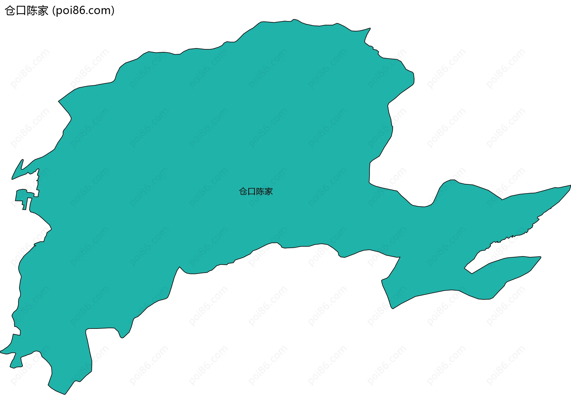 仓口陈家边界地图
