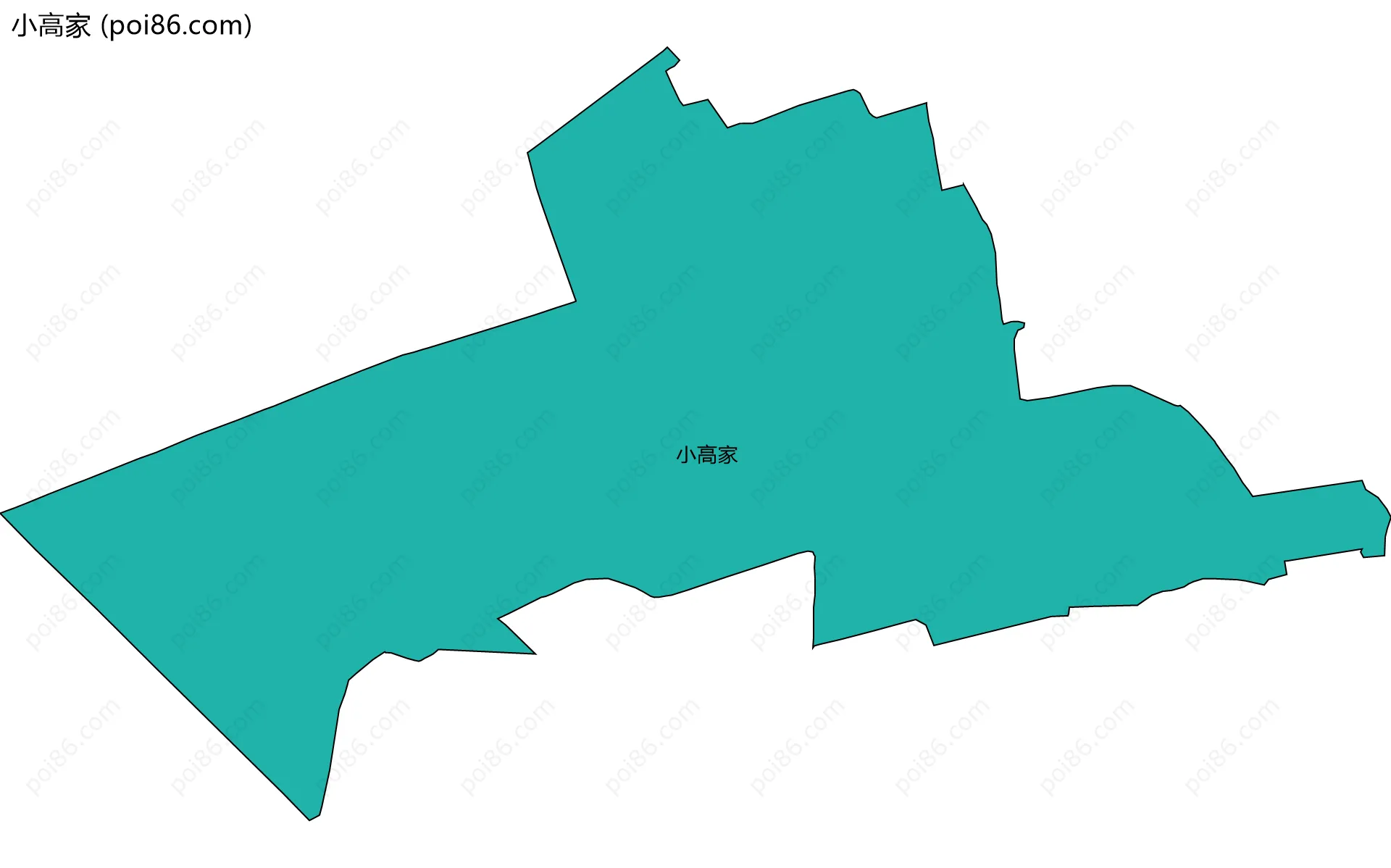 小高家边界地图