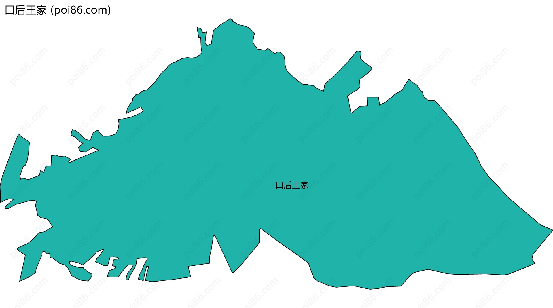 口后王家边界地图