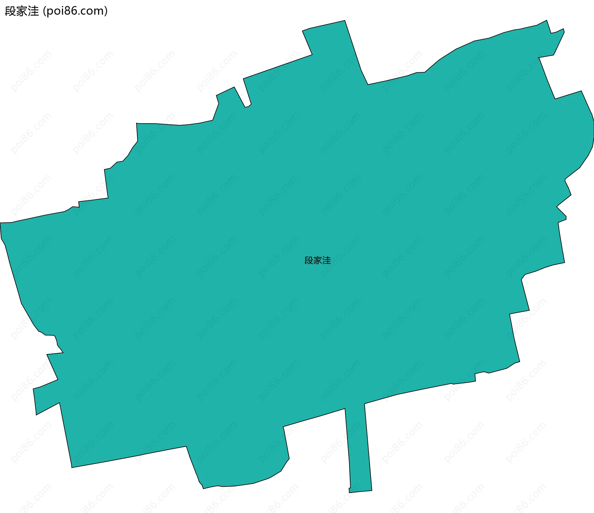 段家洼边界地图
