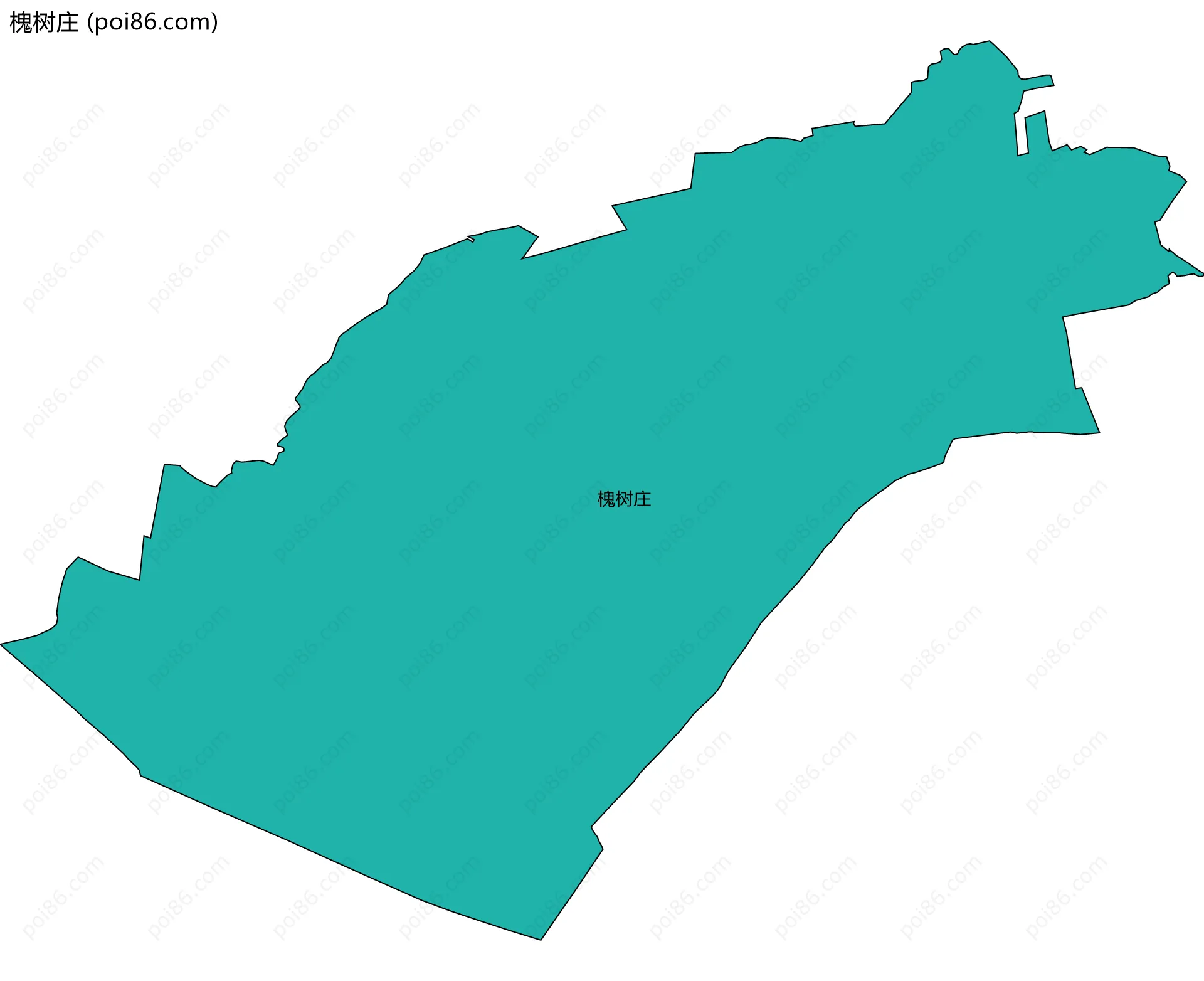 槐树庄边界地图