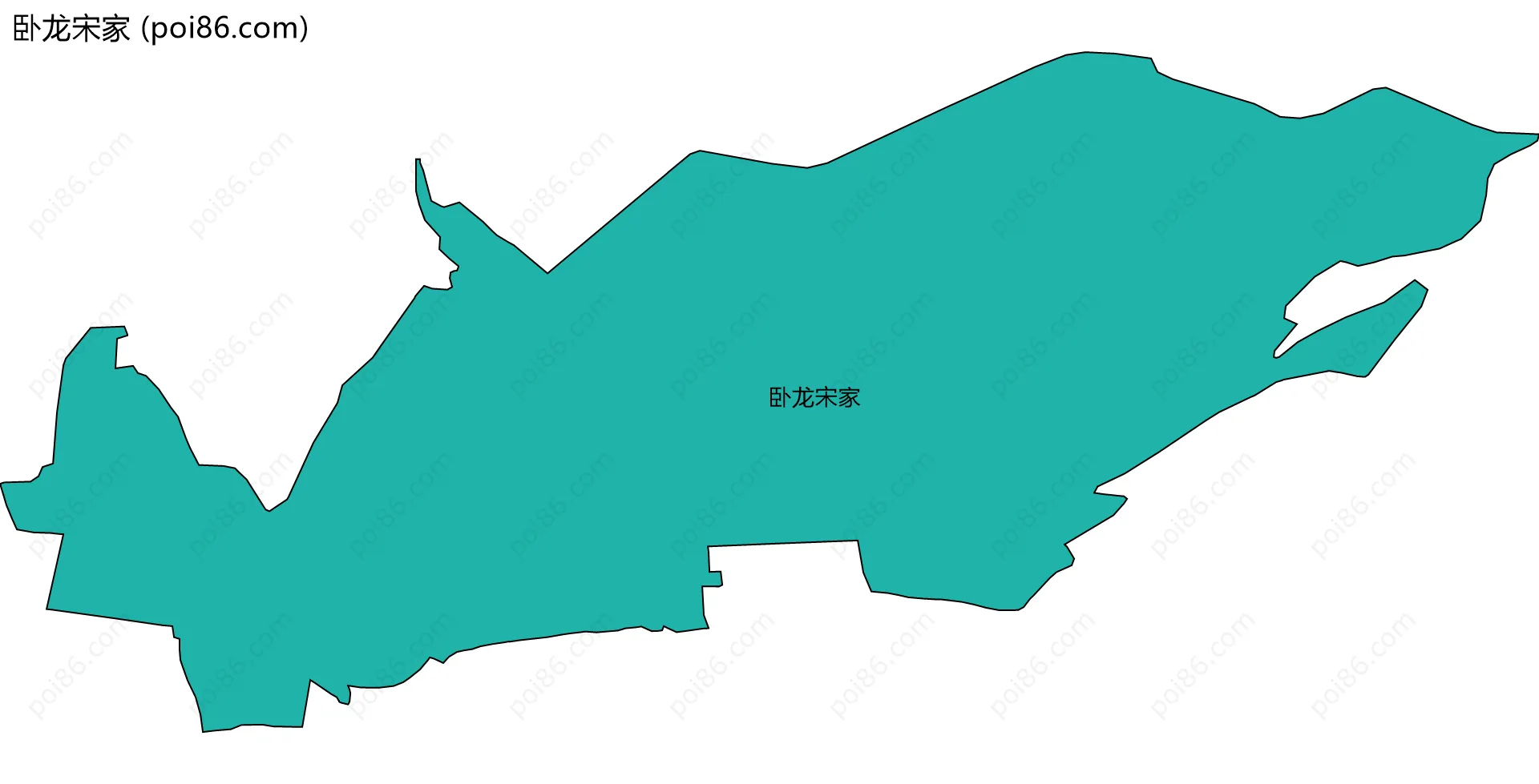 卧龙宋家边界地图