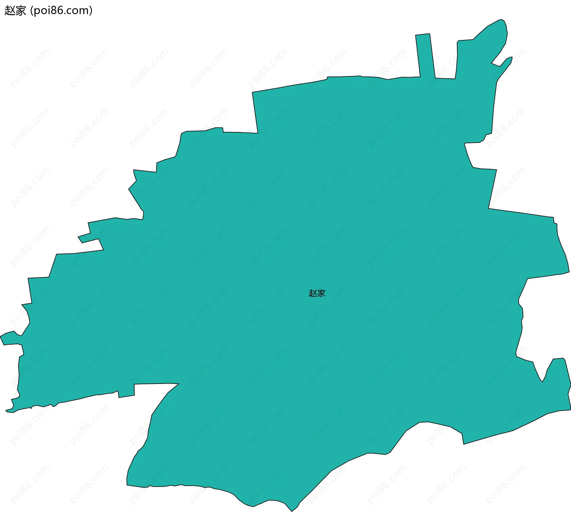 赵家边界地图
