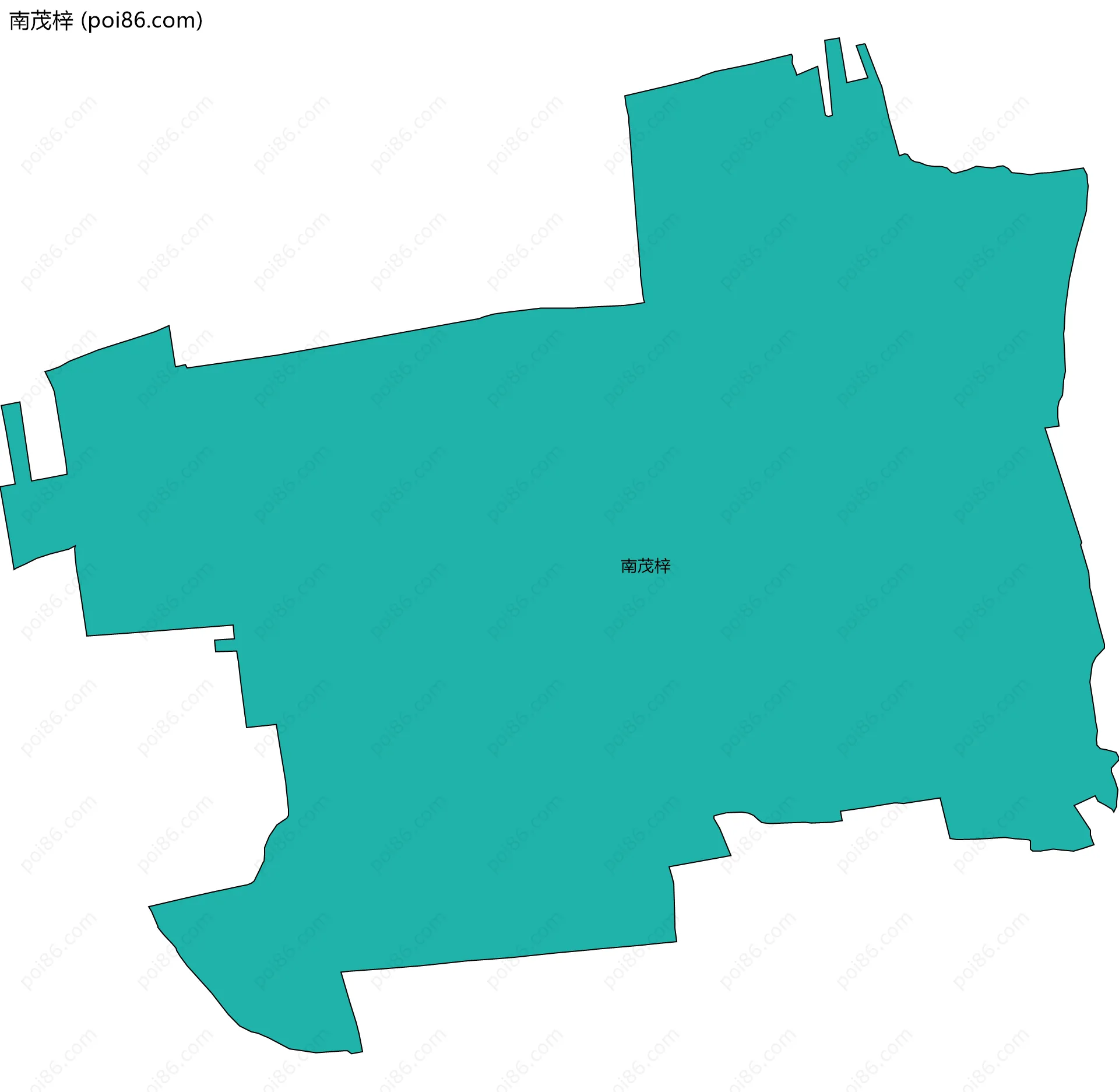 南茂梓边界地图