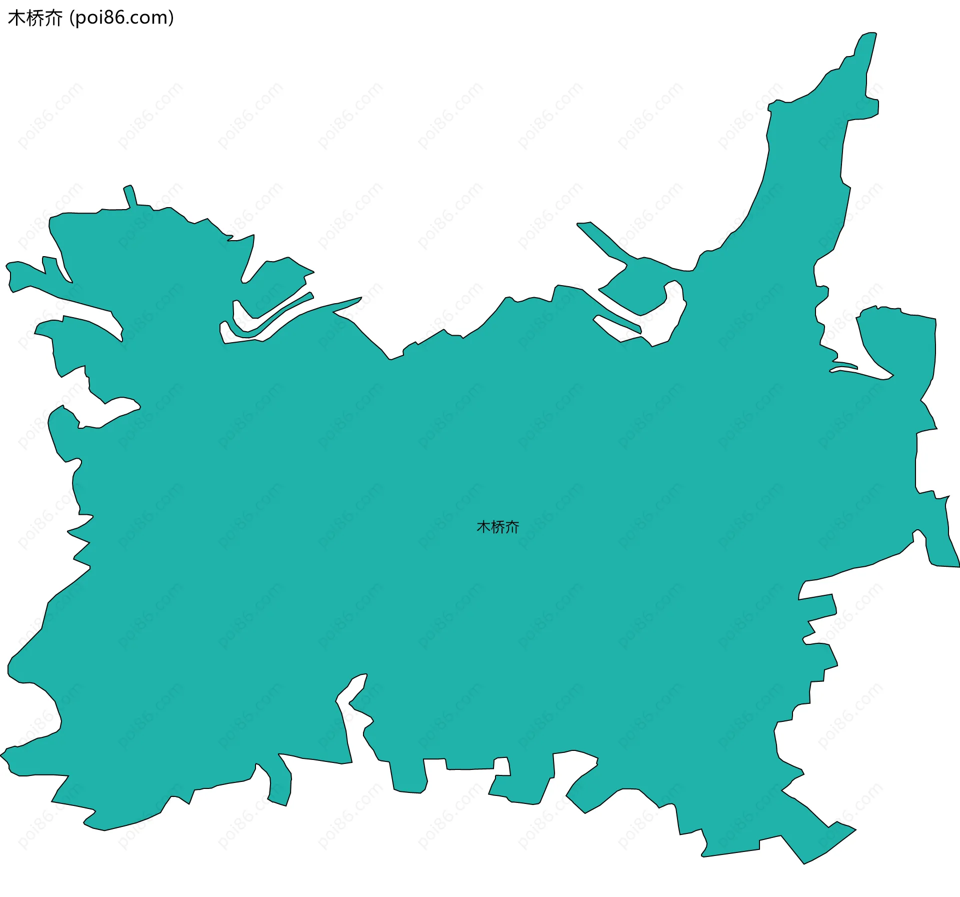 木桥夼边界地图