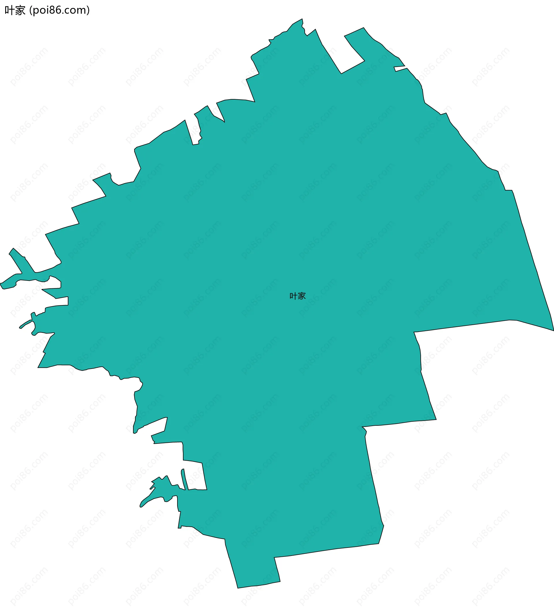 叶家边界地图