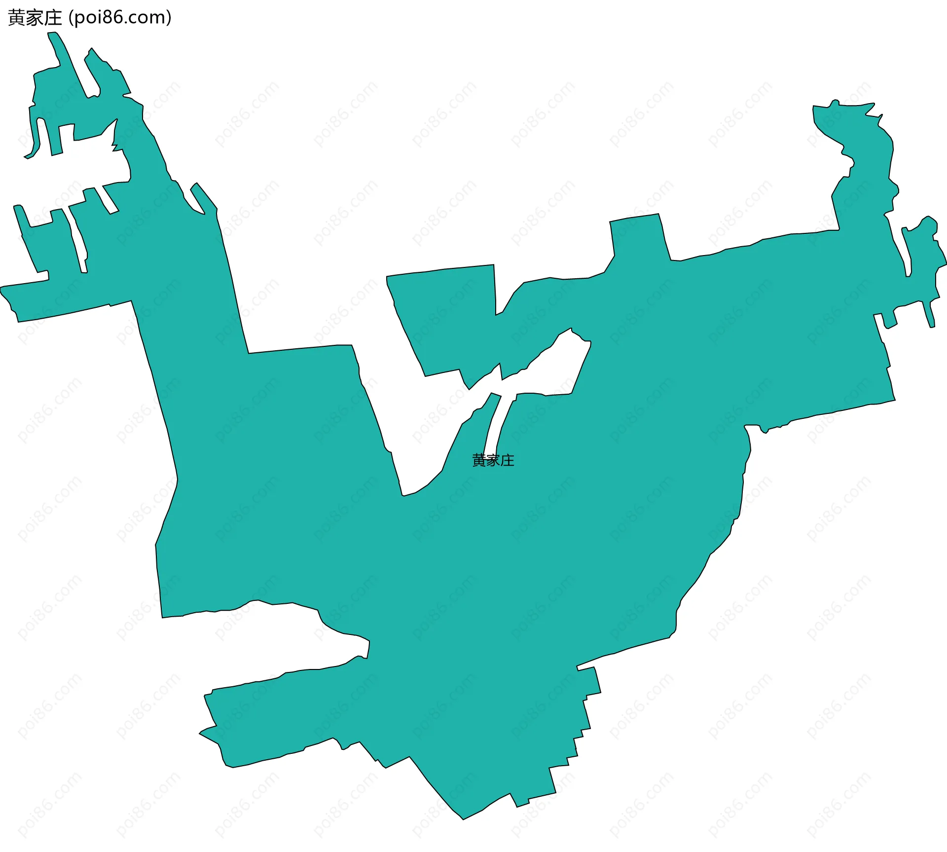 黄家庄边界地图
