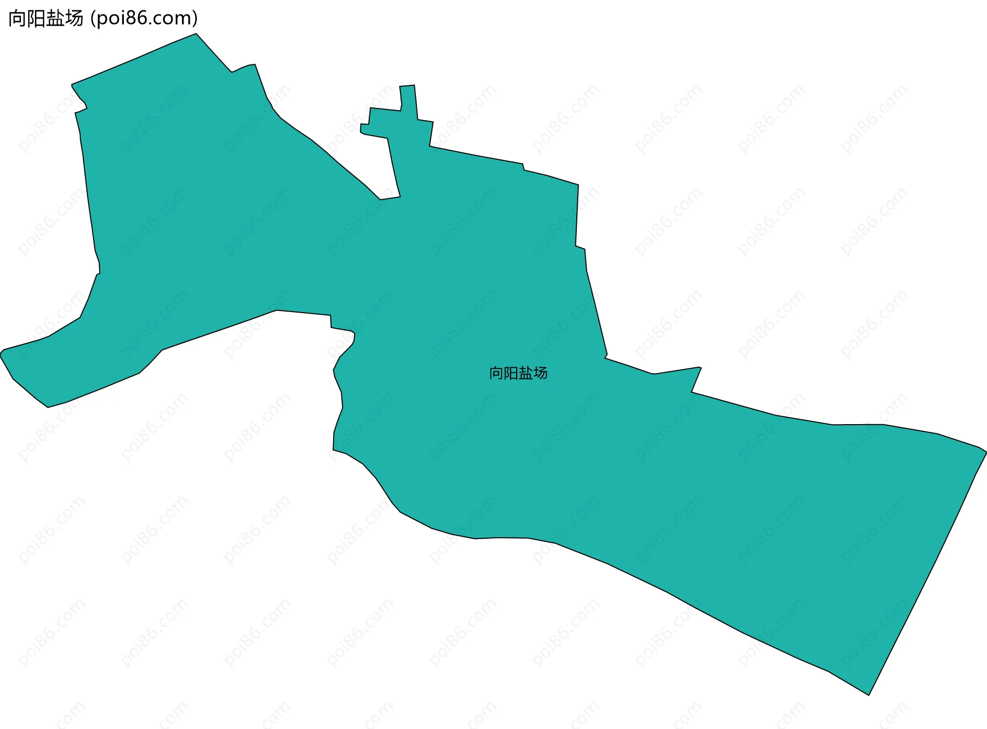 向阳盐场边界地图